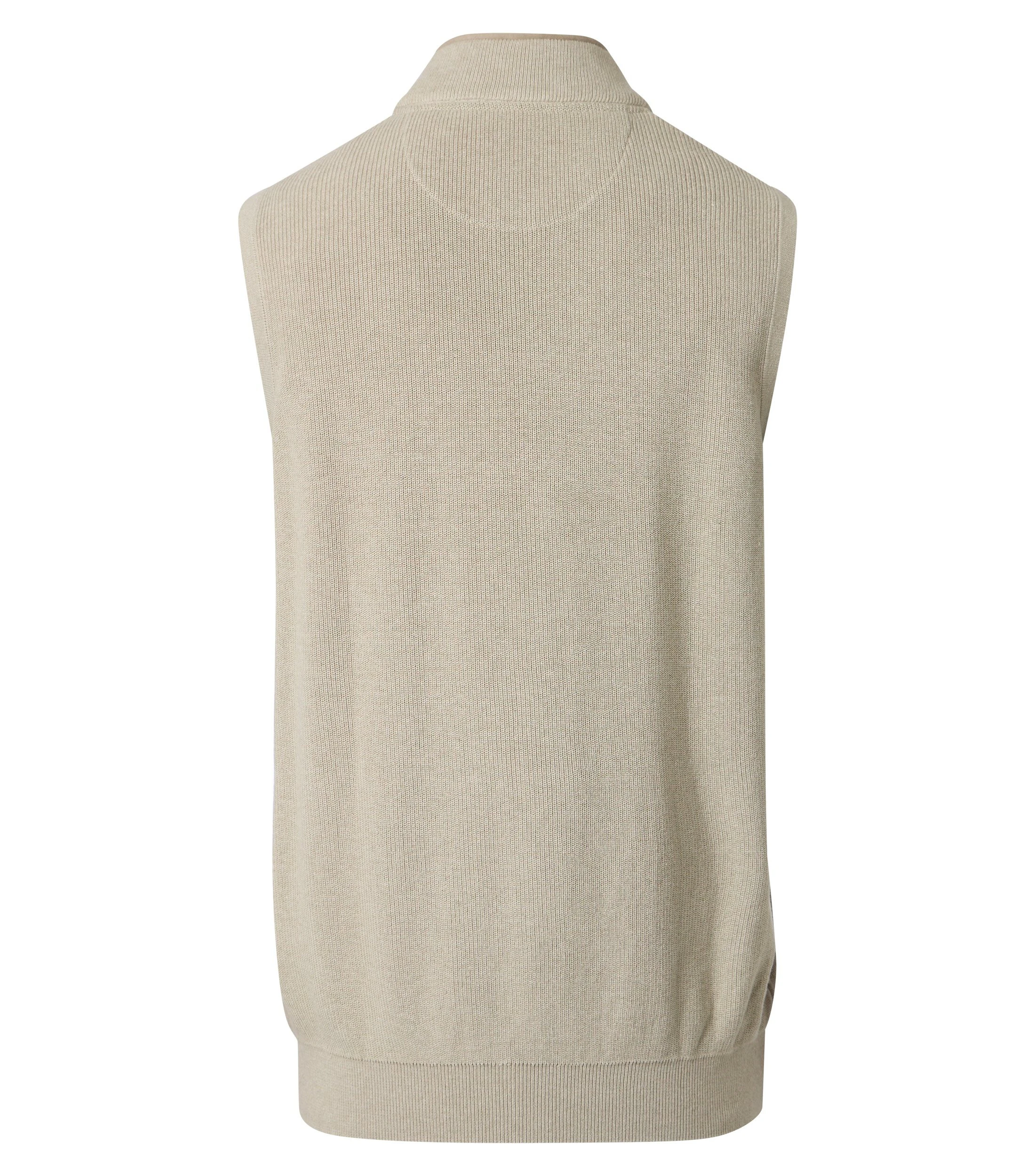 Strickweste im unifarbenen Design in der Farbe Beige