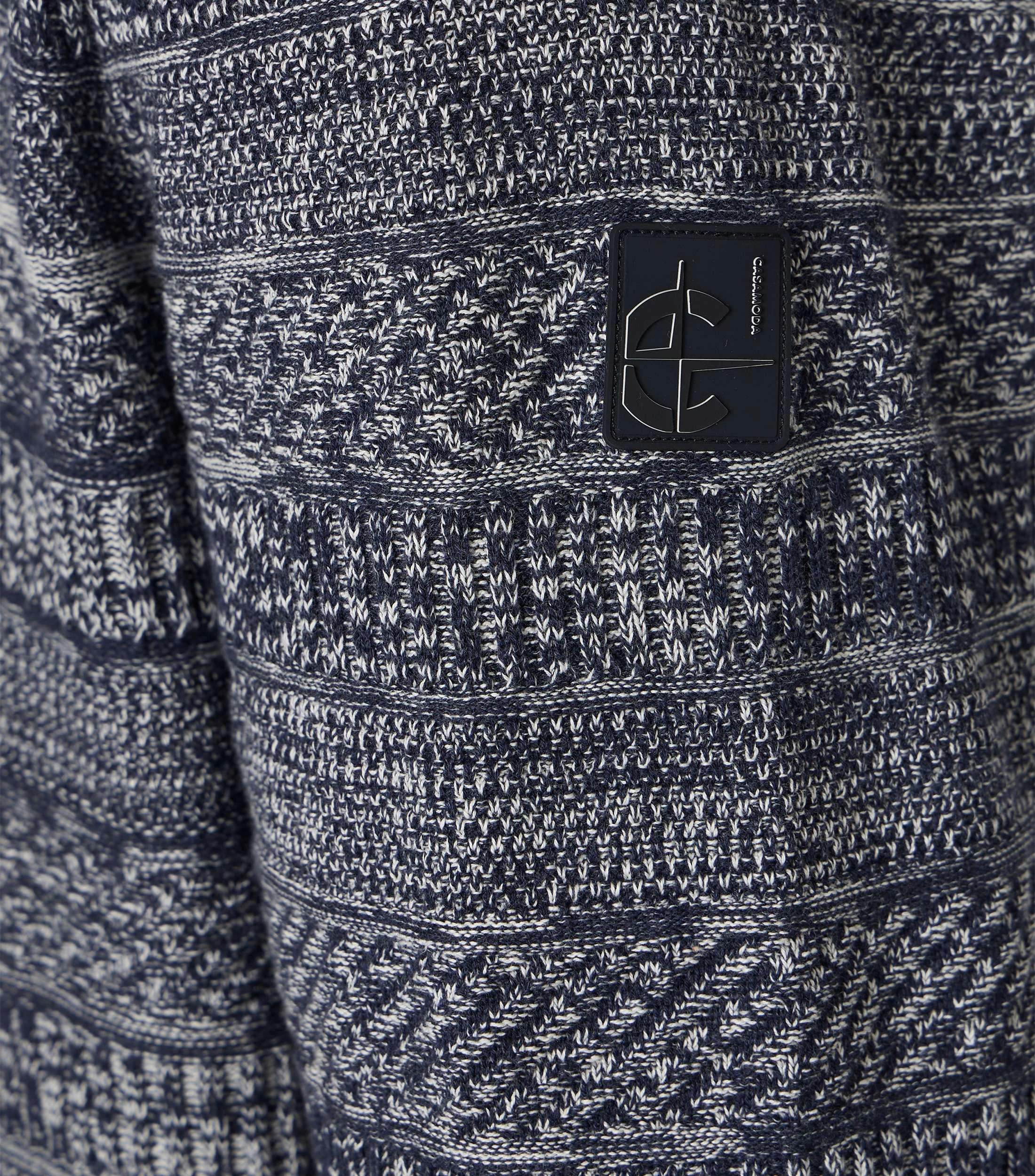 Troyer im Print-Muster in der Farbe Blau