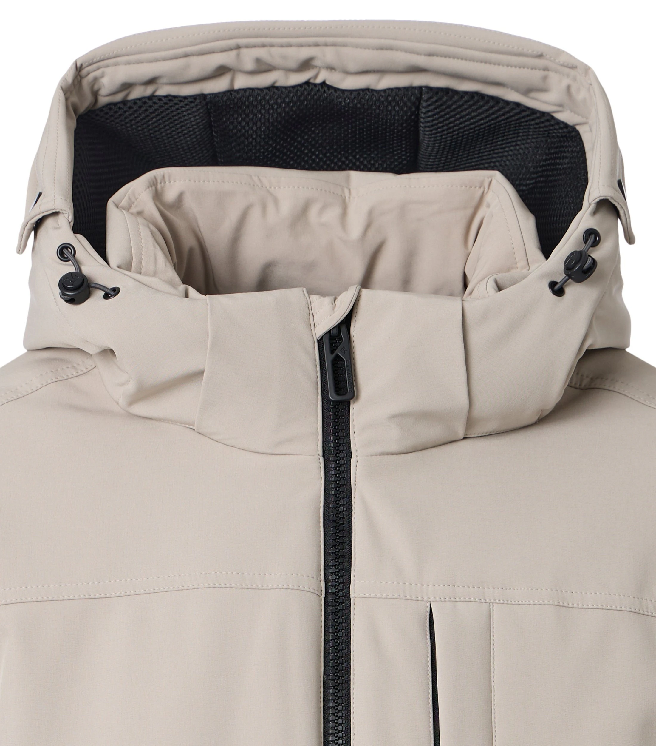 Jacke im unifarbenen Design in der Farbe Beige