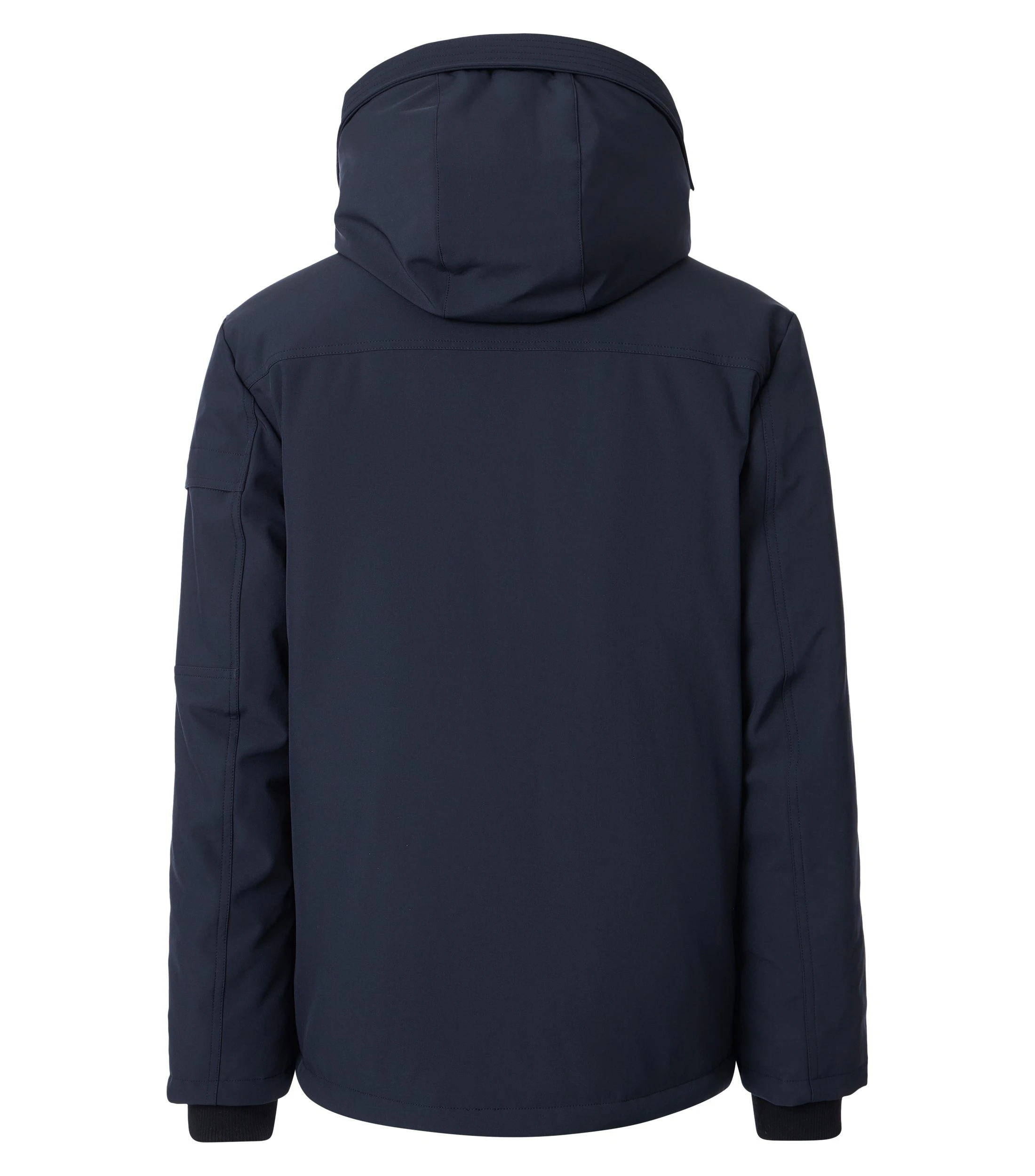 Jacke im unifarbenen Design in der Farbe Dunkelblau