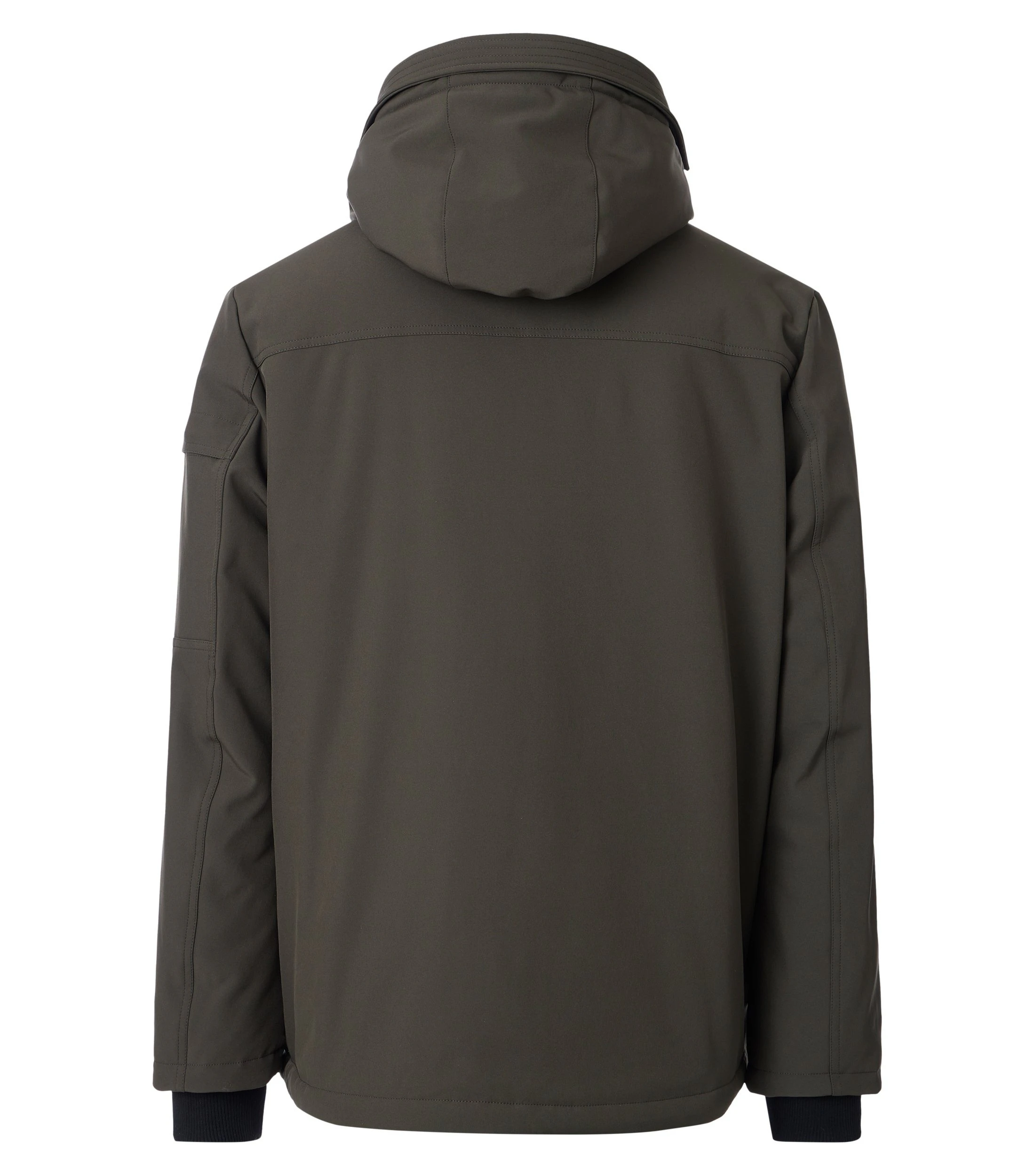 Jacke im unifarbenen Design in der Farbe Dunkelgrün