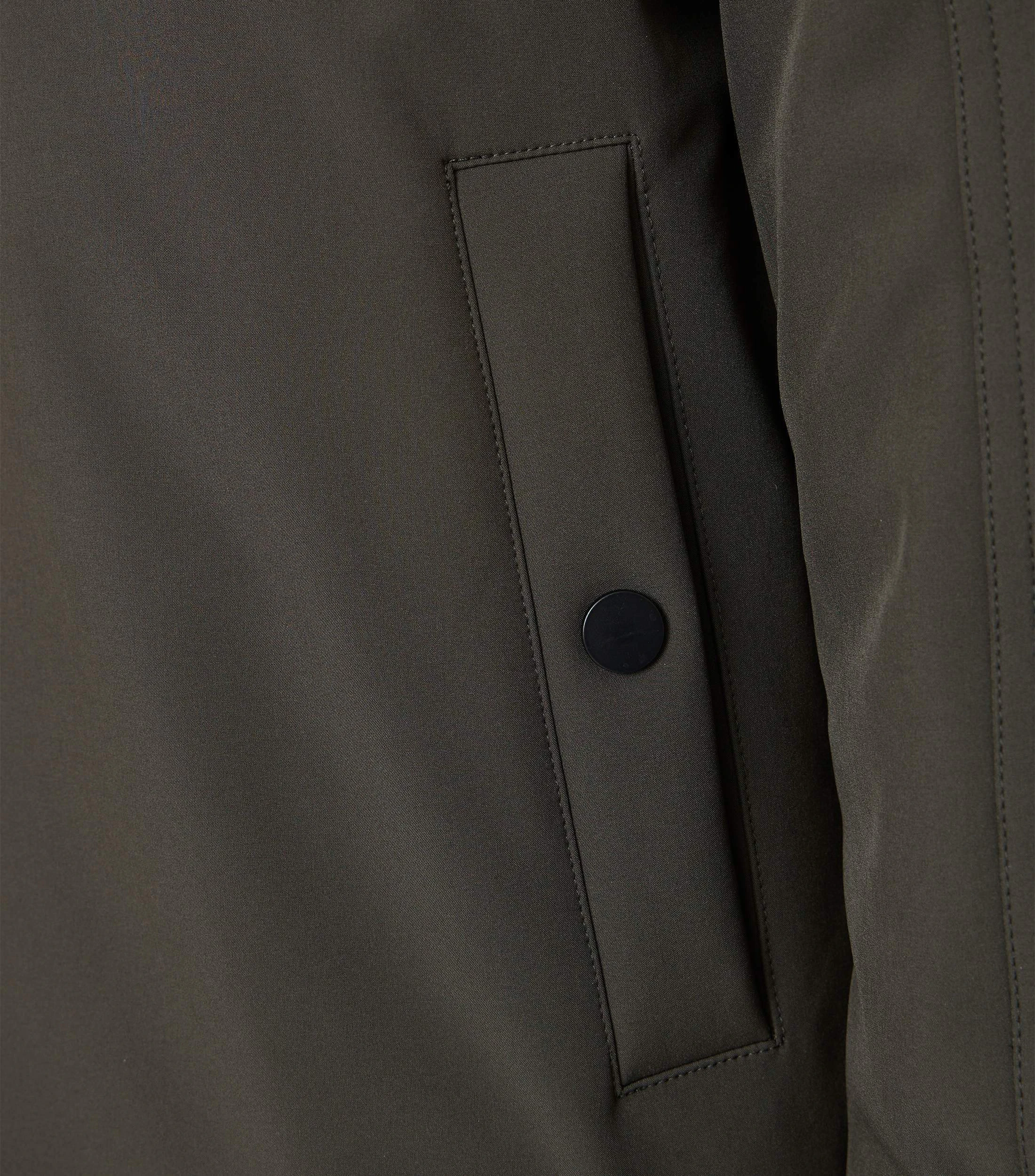 Jacke im unifarbenen Design in der Farbe Dunkelgrün