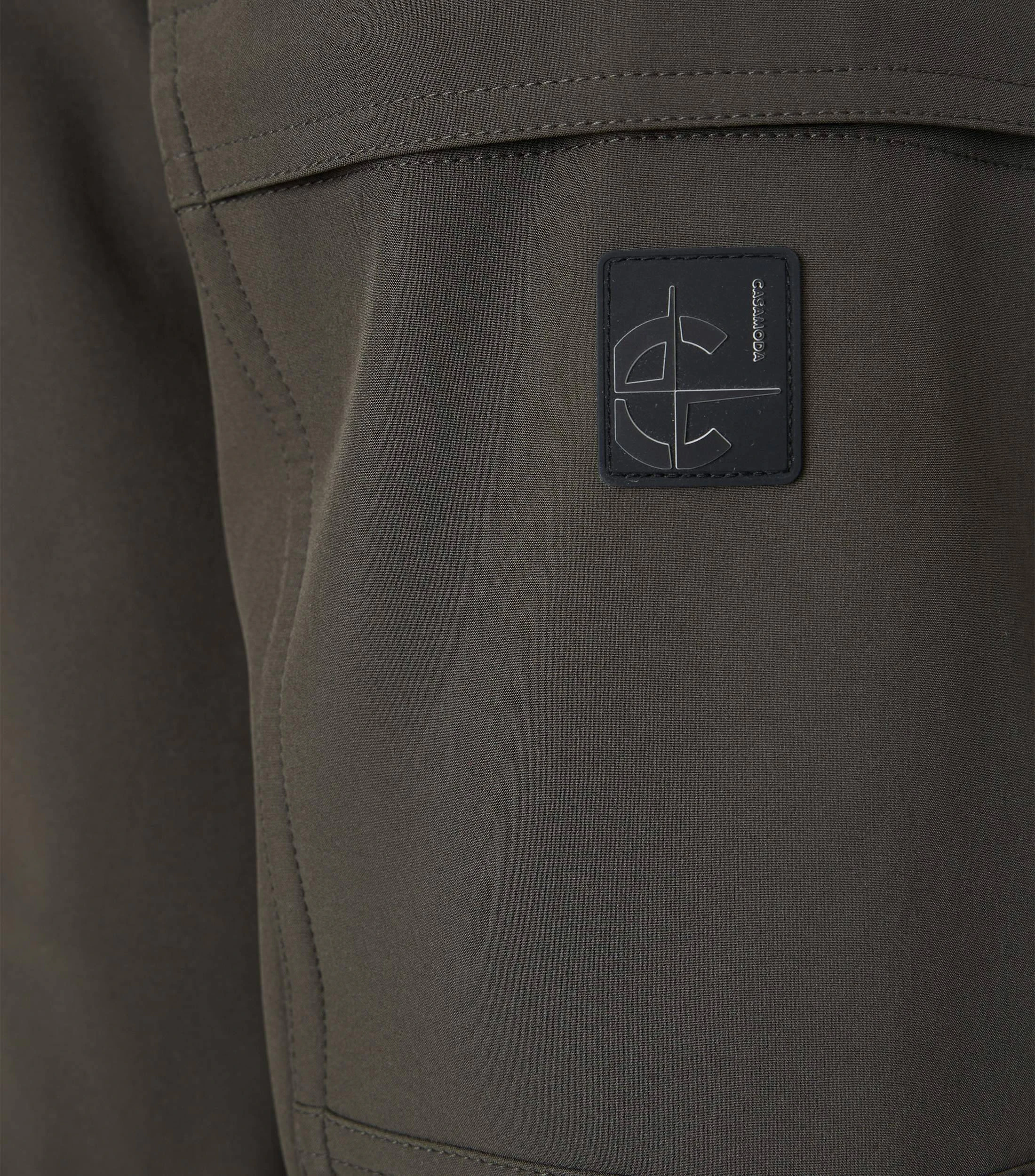 Jacke im unifarbenen Design in der Farbe Dunkelgrün