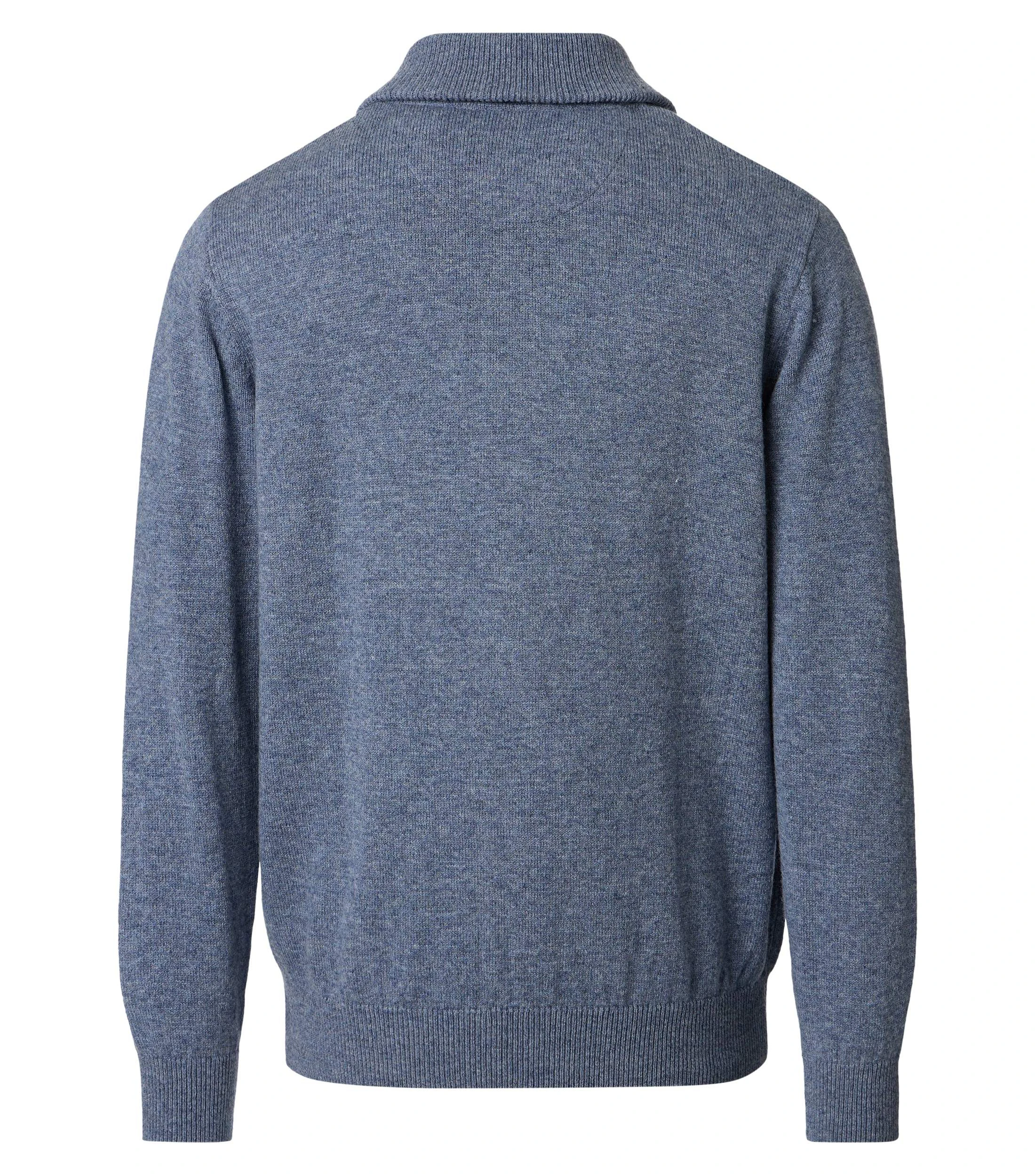 Troyer im unifarbenen Design in der Farbe Blau
