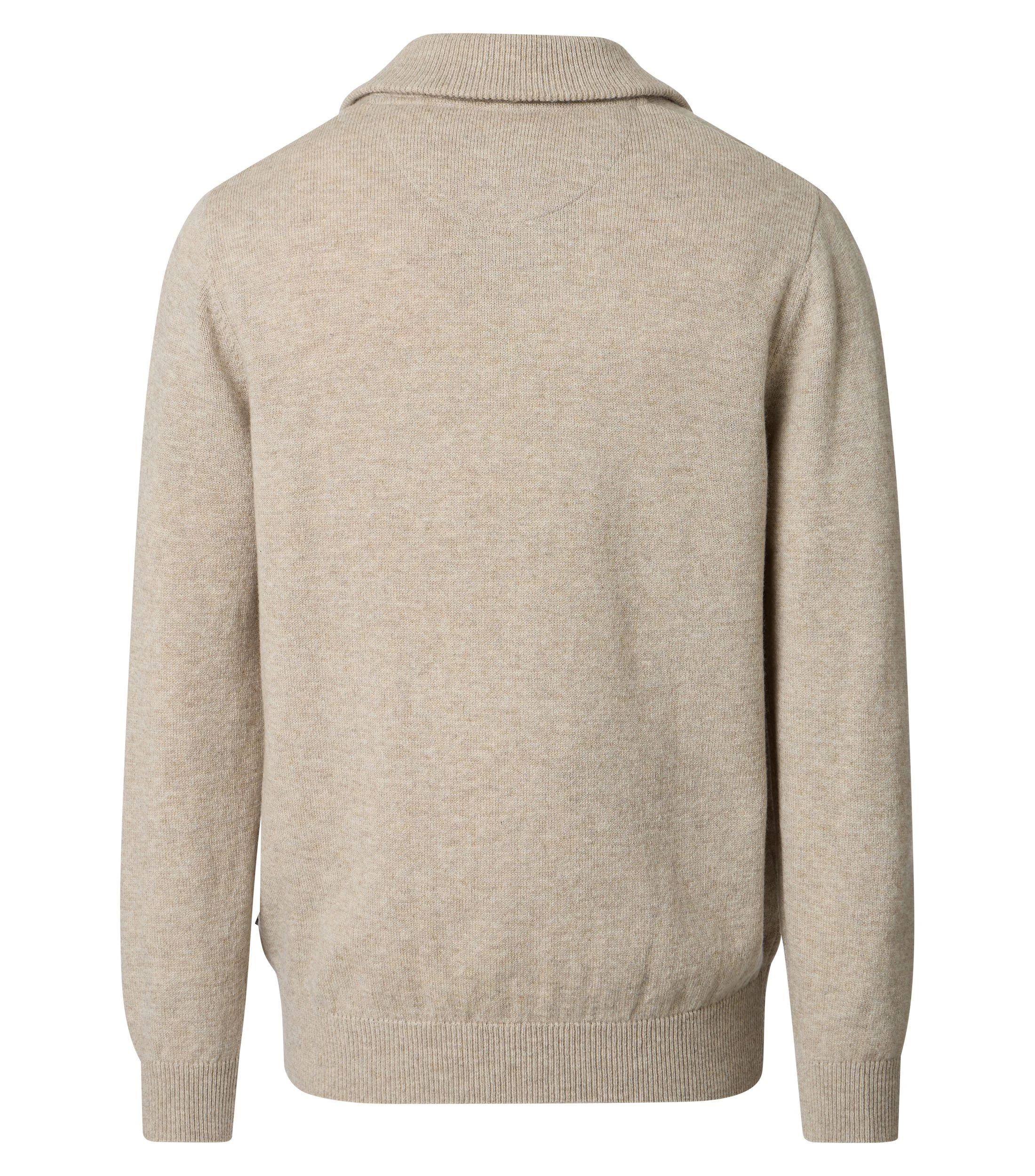 Troyer im unifarbenen Design in der Farbe Beige