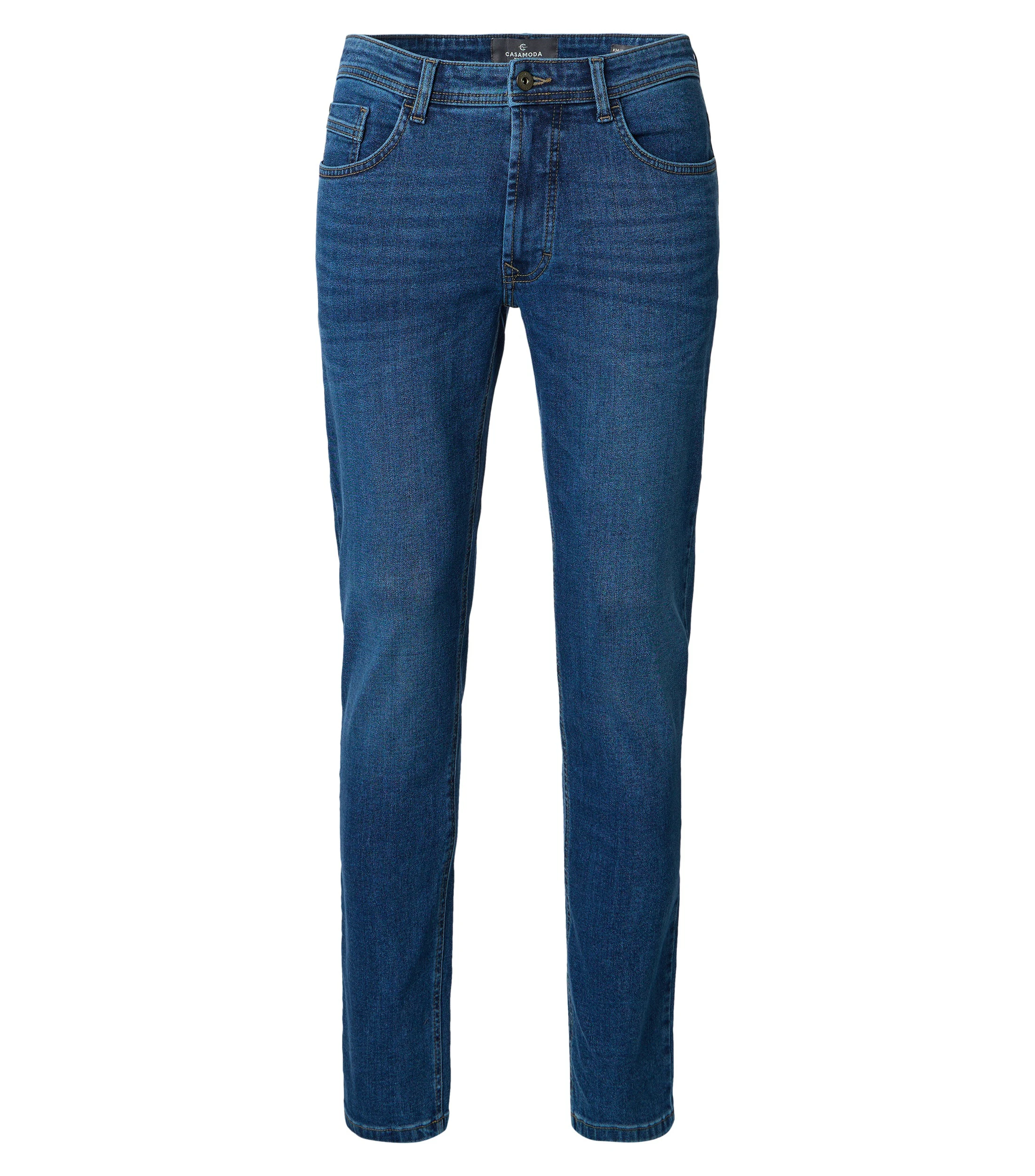 Jeans im unifarbenen Design in der Farbe Blau