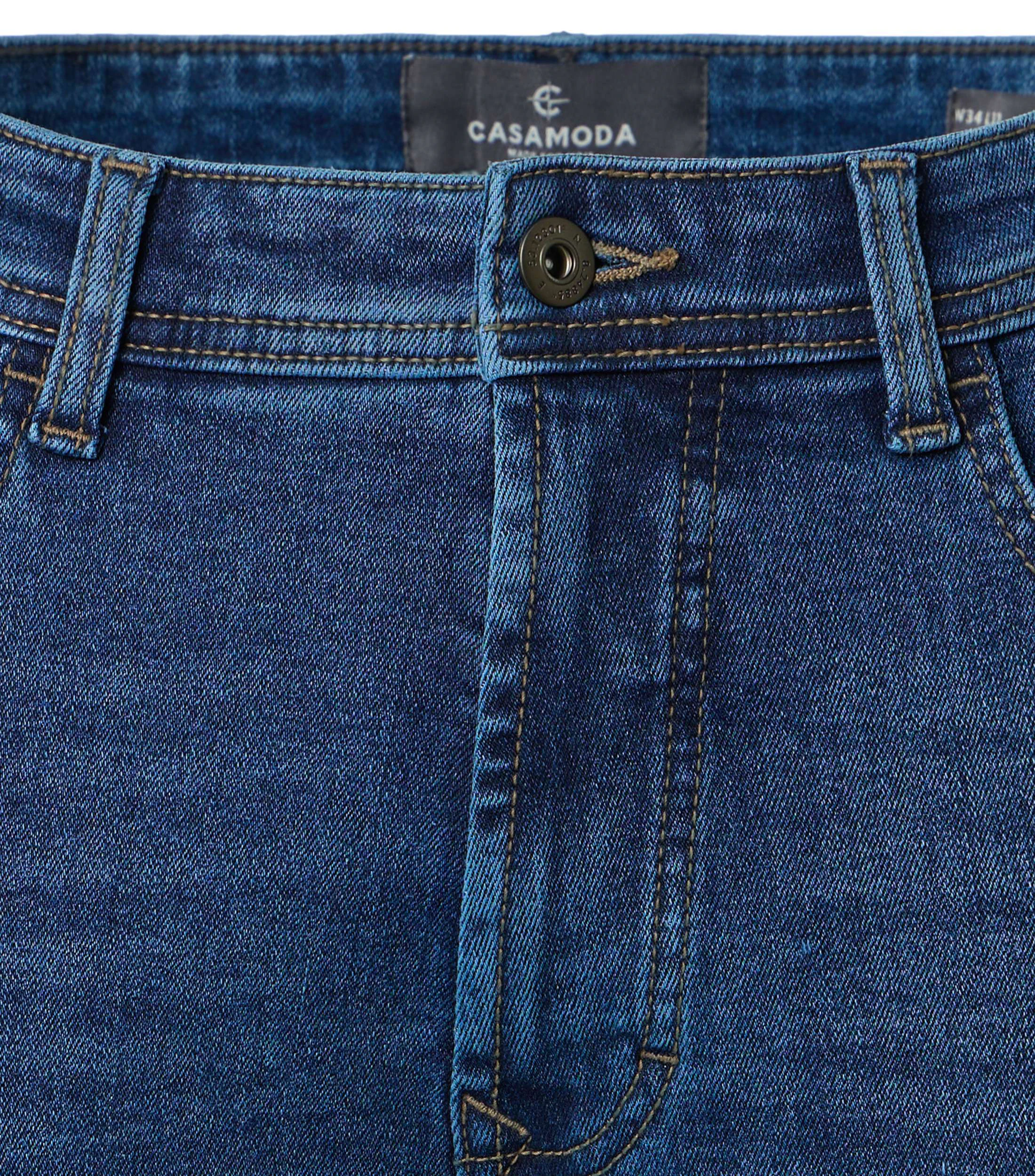 Jeans im unifarbenen Design in der Farbe Blau