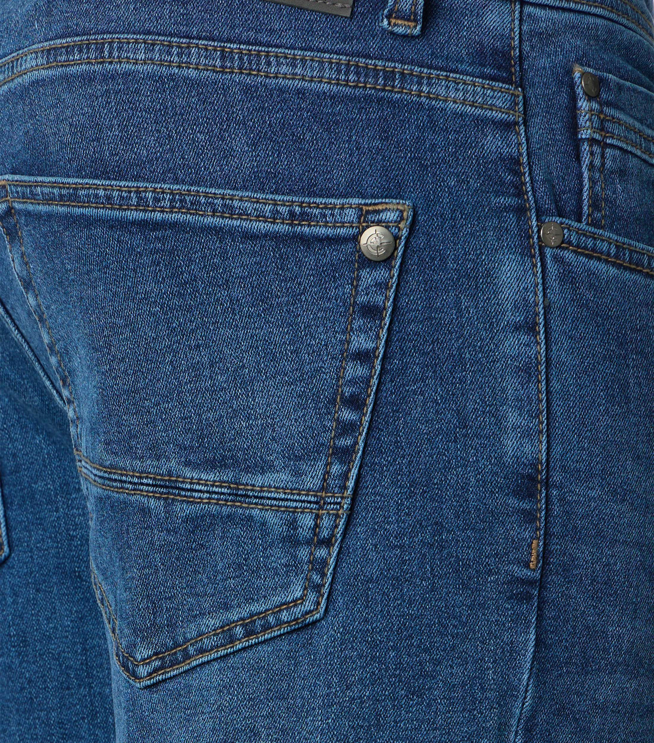 Jeans im unifarbenen Design in der Farbe Blau