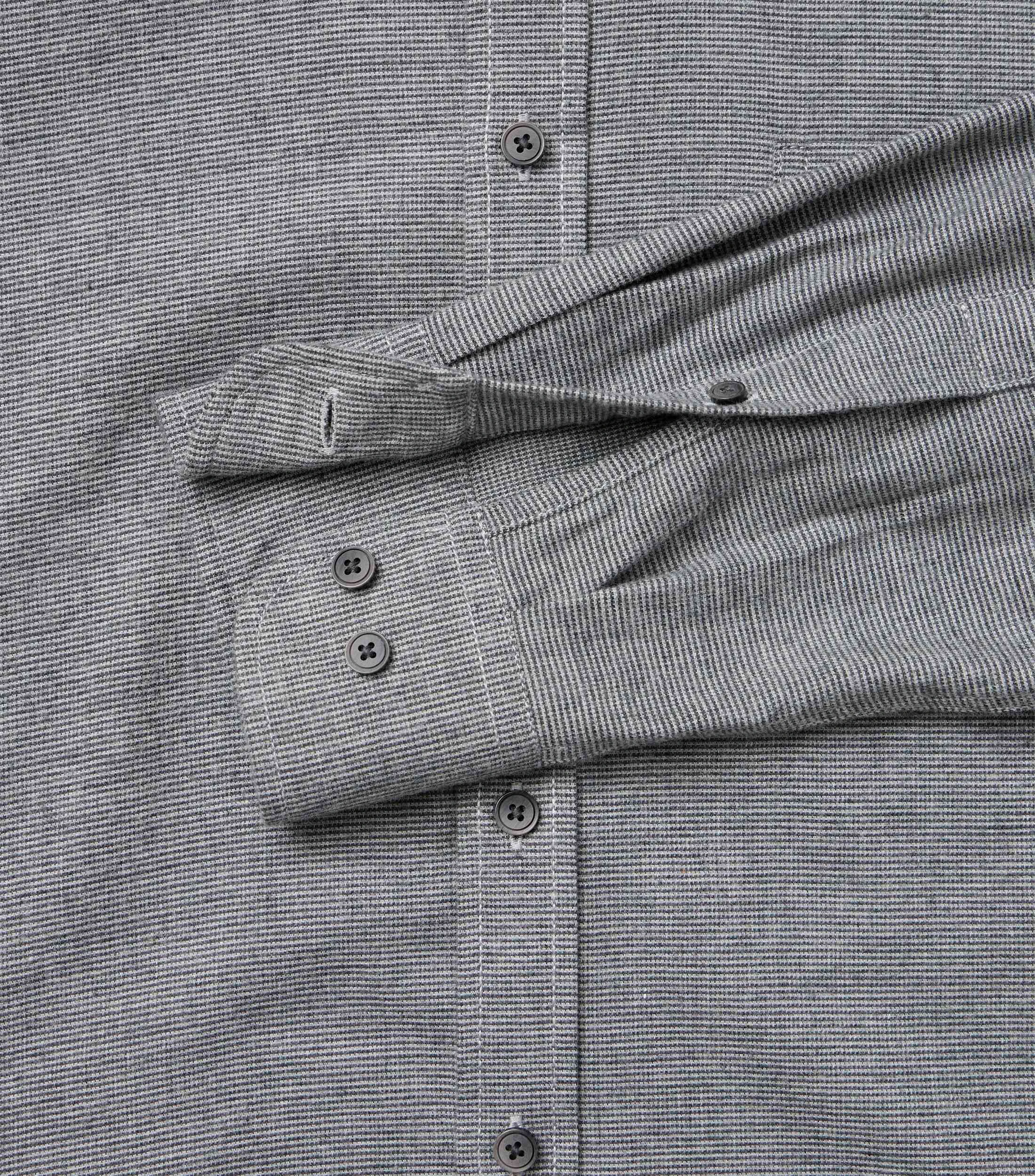 Freizeithemd im unifarbenen Design in der Farbe Grau