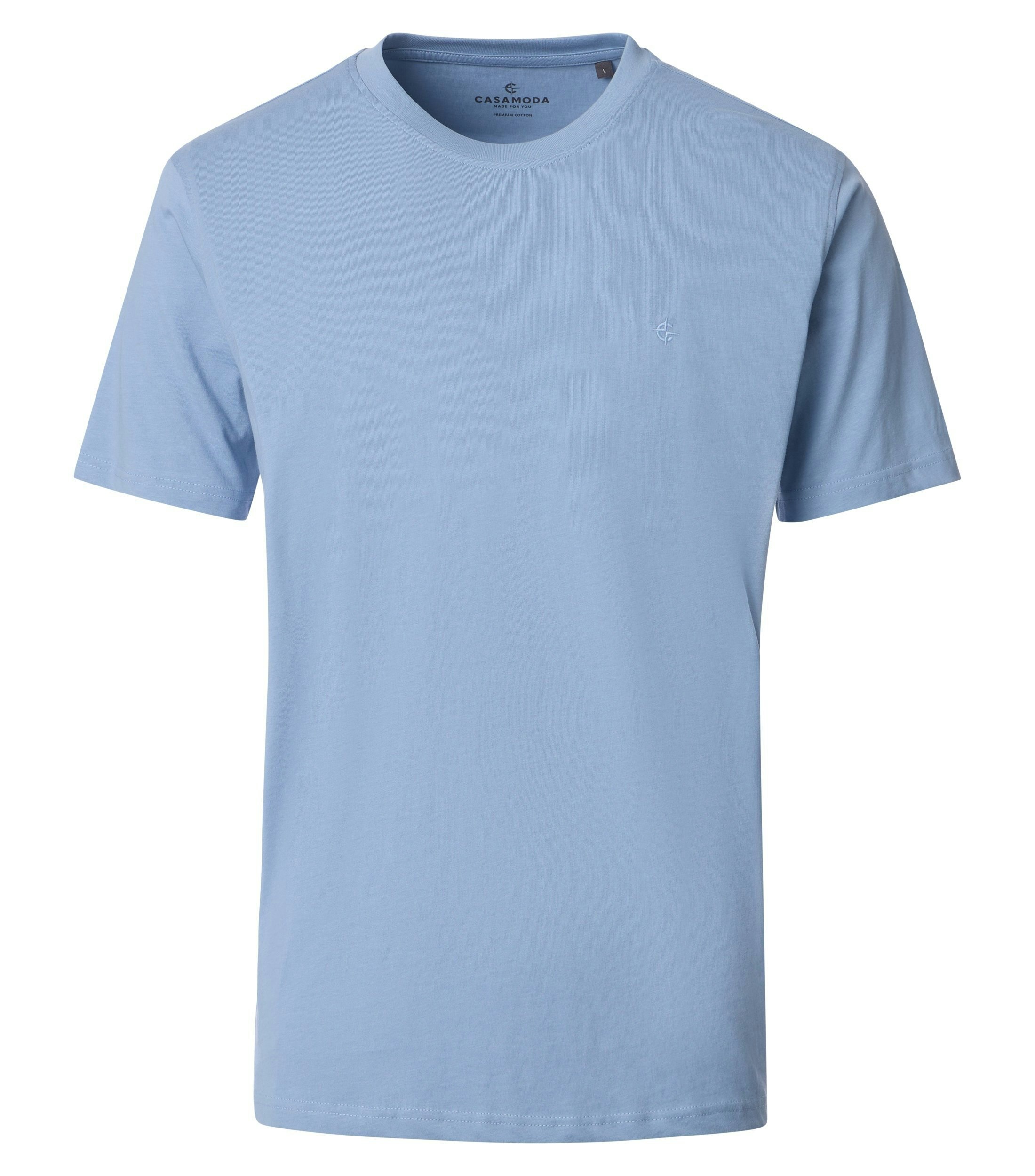 Ein T-Shirt im uni Muster in der Farbe Weiß