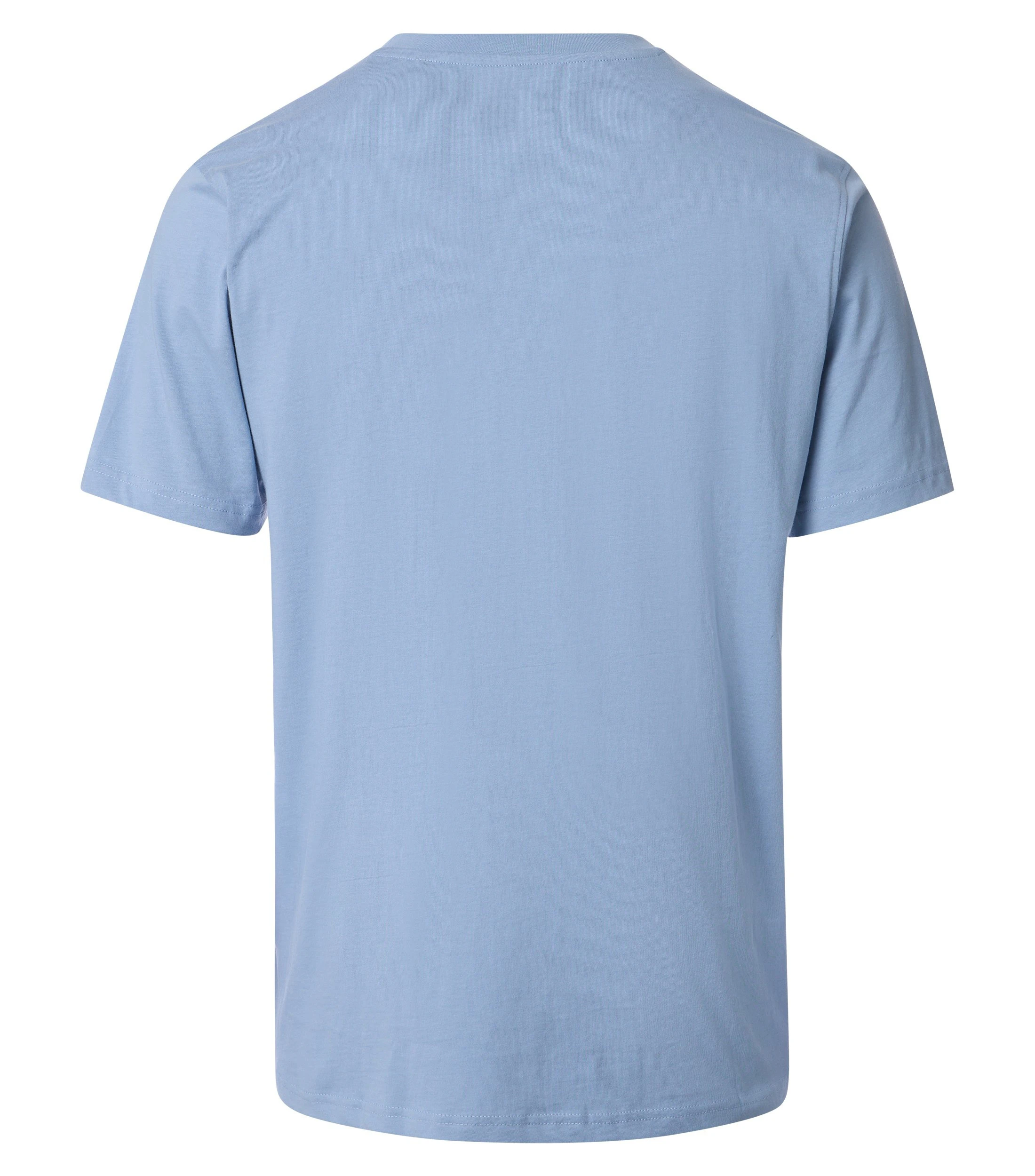 T-Shirt im unifarbenen Design in der Farbe Hellblau