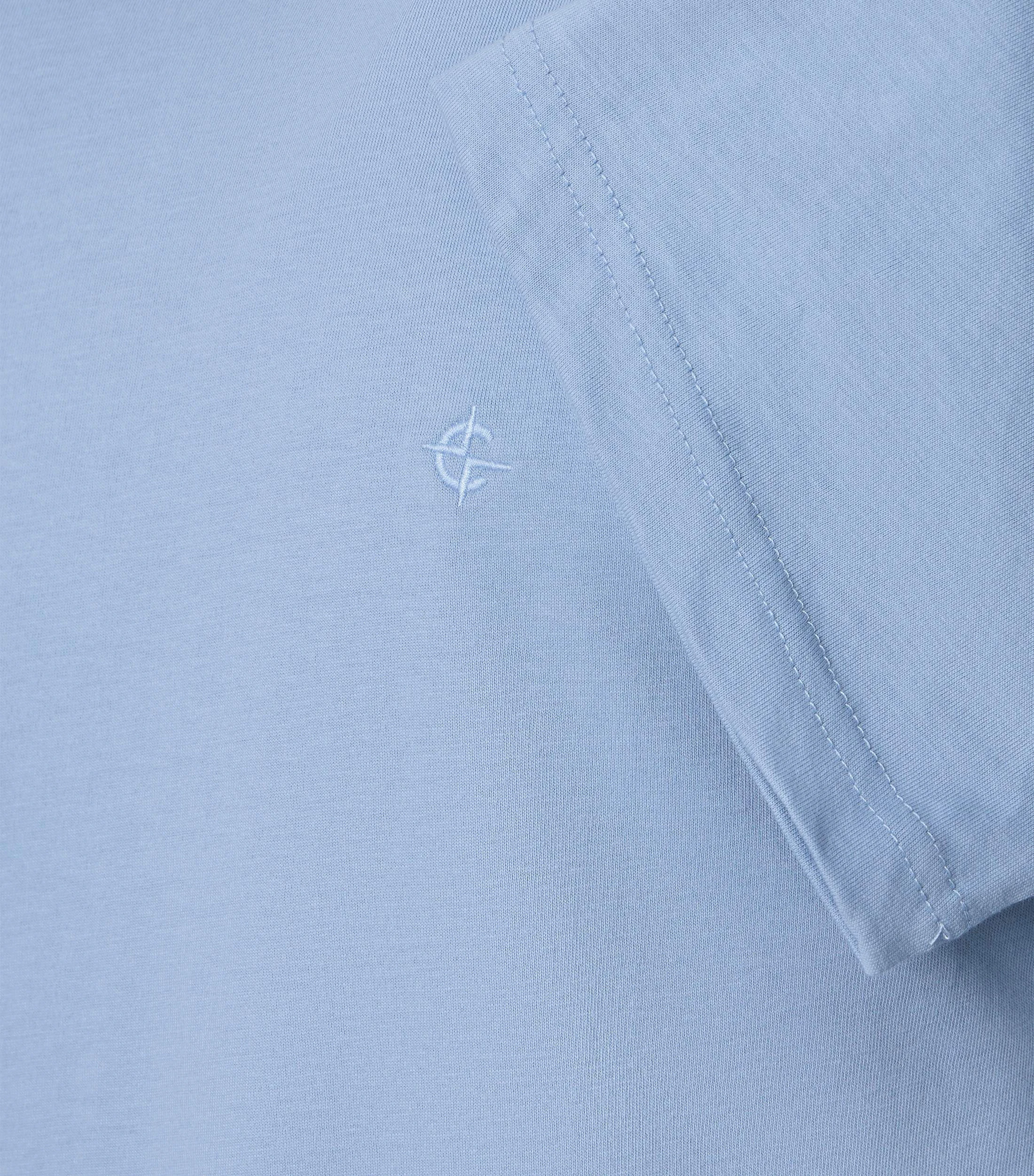T-Shirt im unifarbenen Design in der Farbe Hellblau