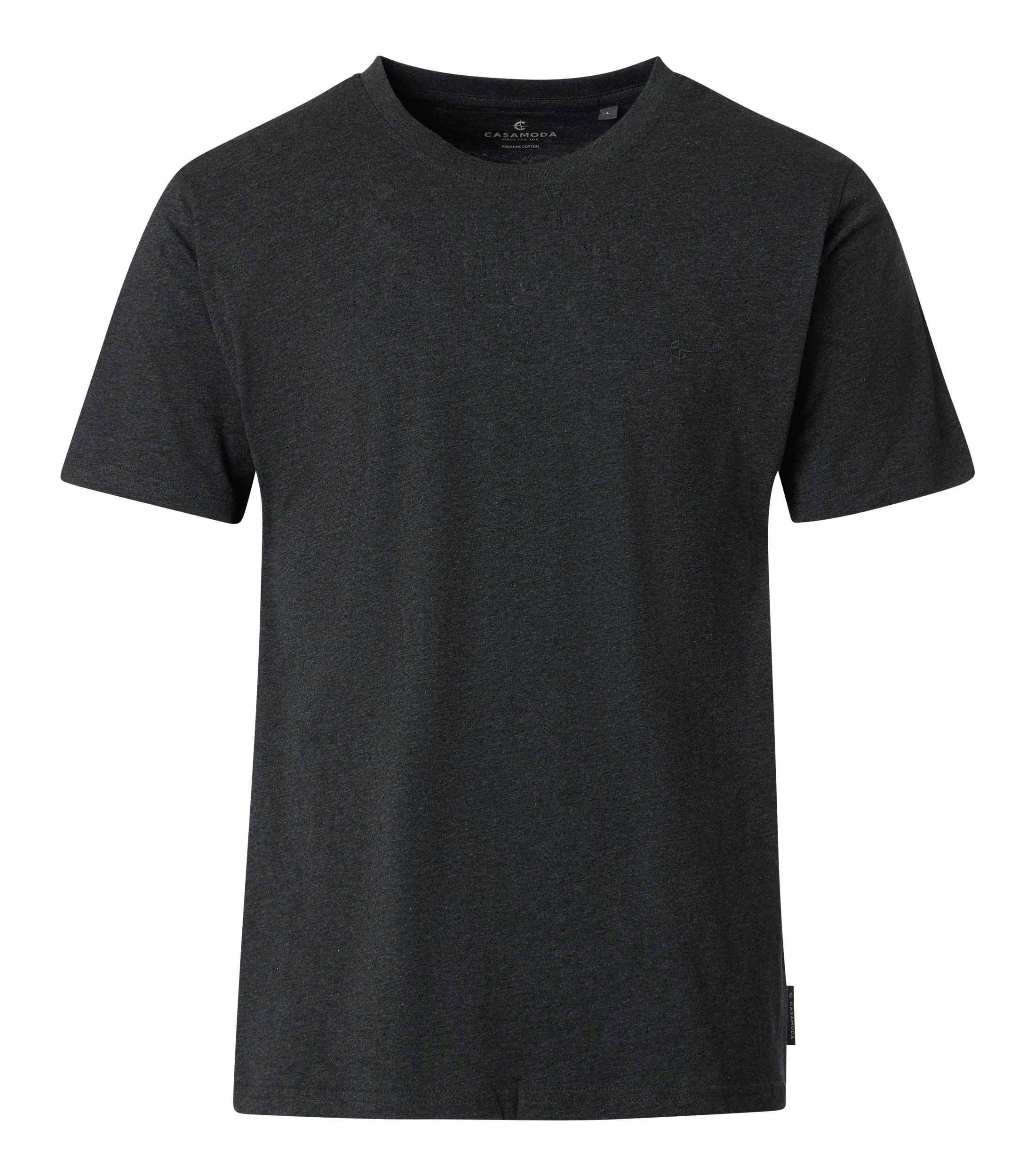 Ein T-Shirt im uni Muster in der Farbe Schwarzgrau