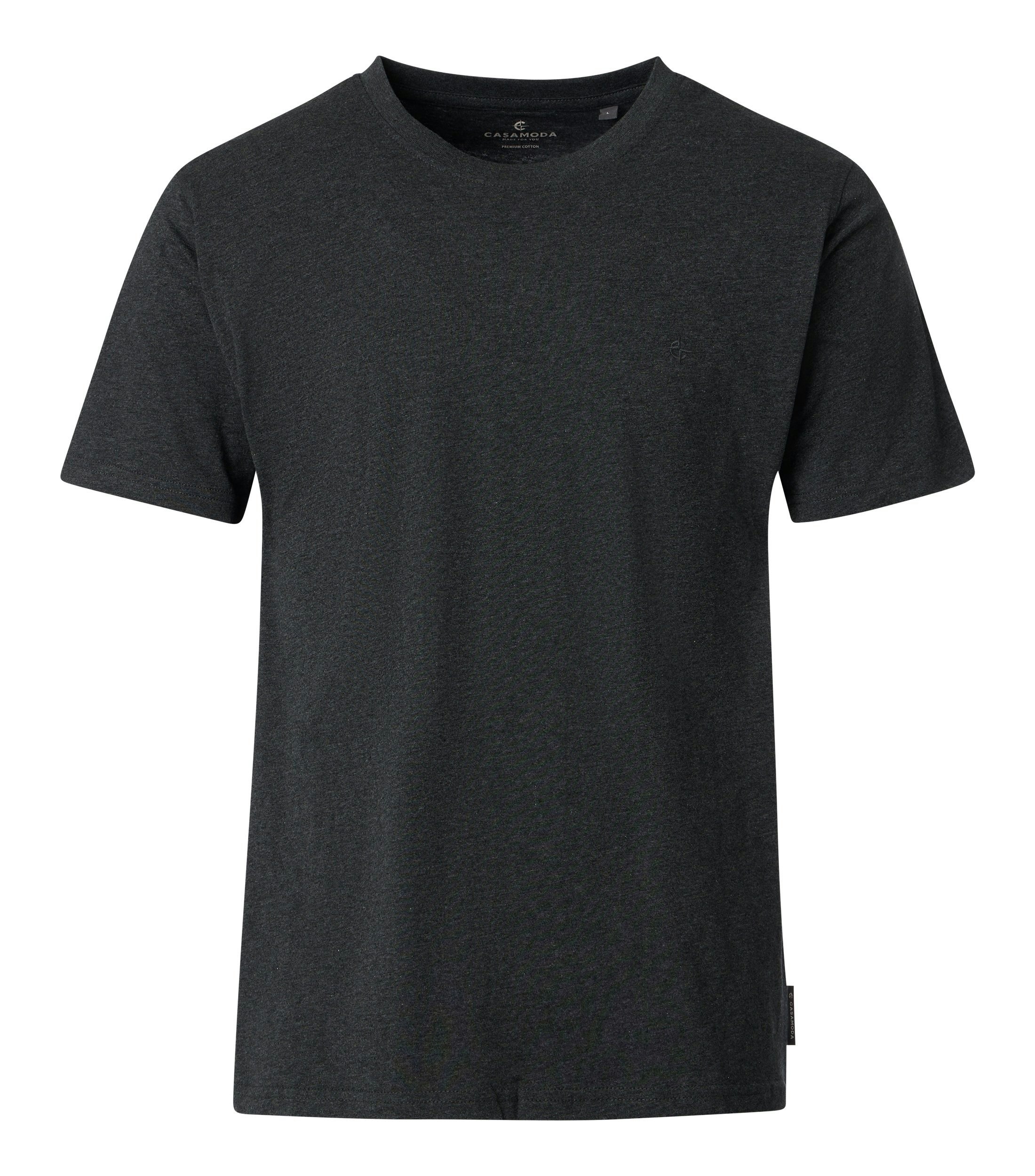 Ein T-Shirt im uni Muster in der Farbe Schwarzgrau