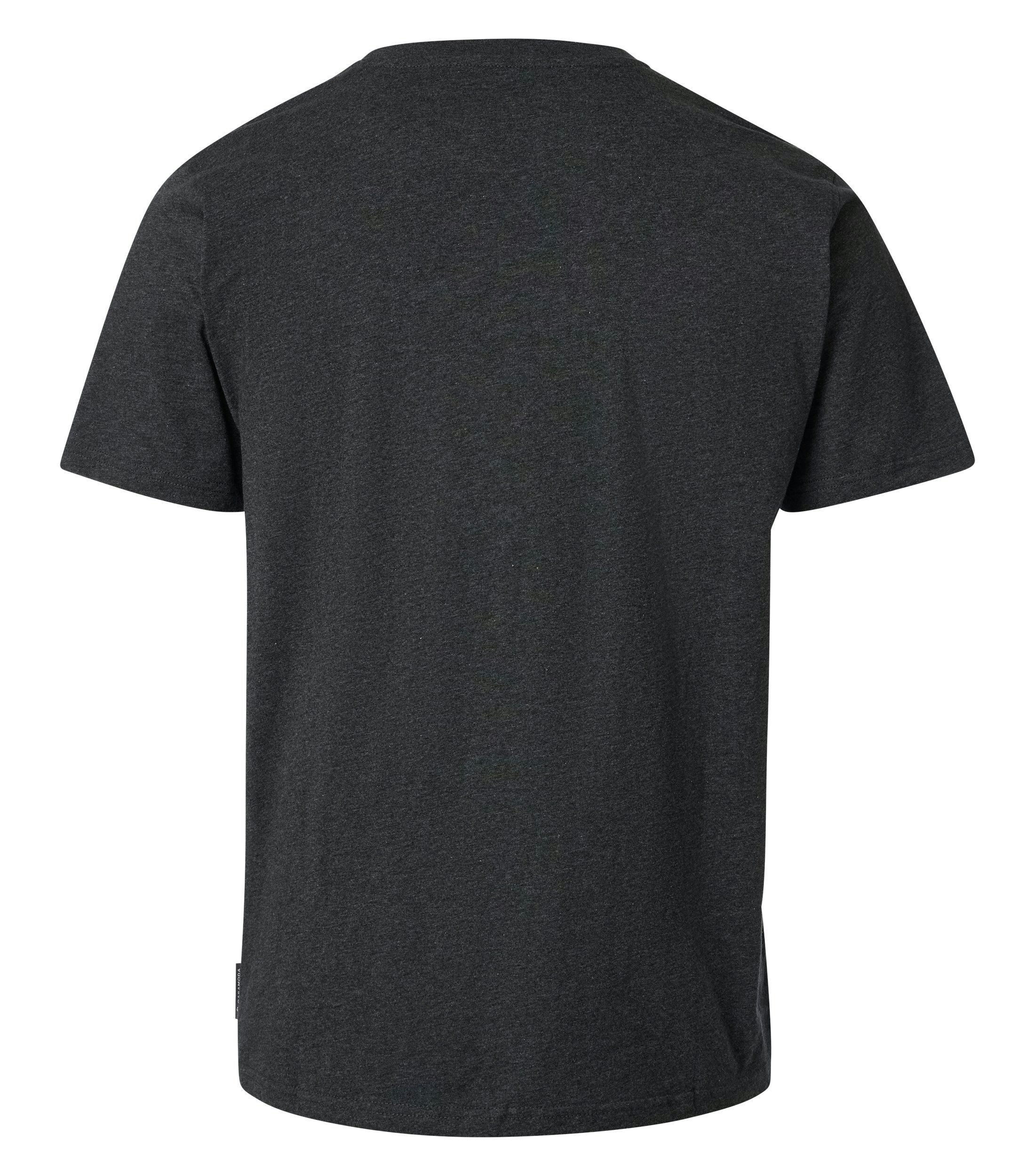 Ein T-Shirt im uni Muster in der Farbe Schwarzgrau