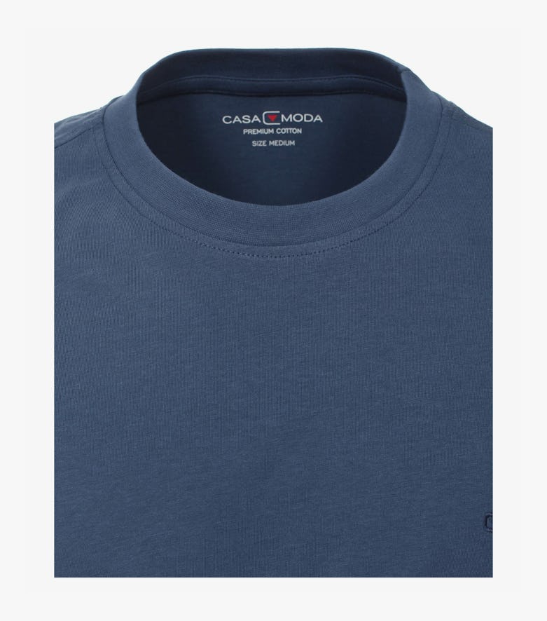 T-Shirt in graues Mittelblau - CASAMODA