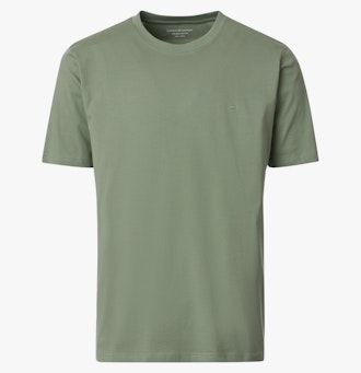 Ein T-Shirt im uni Muster in der Farbe Türkis
