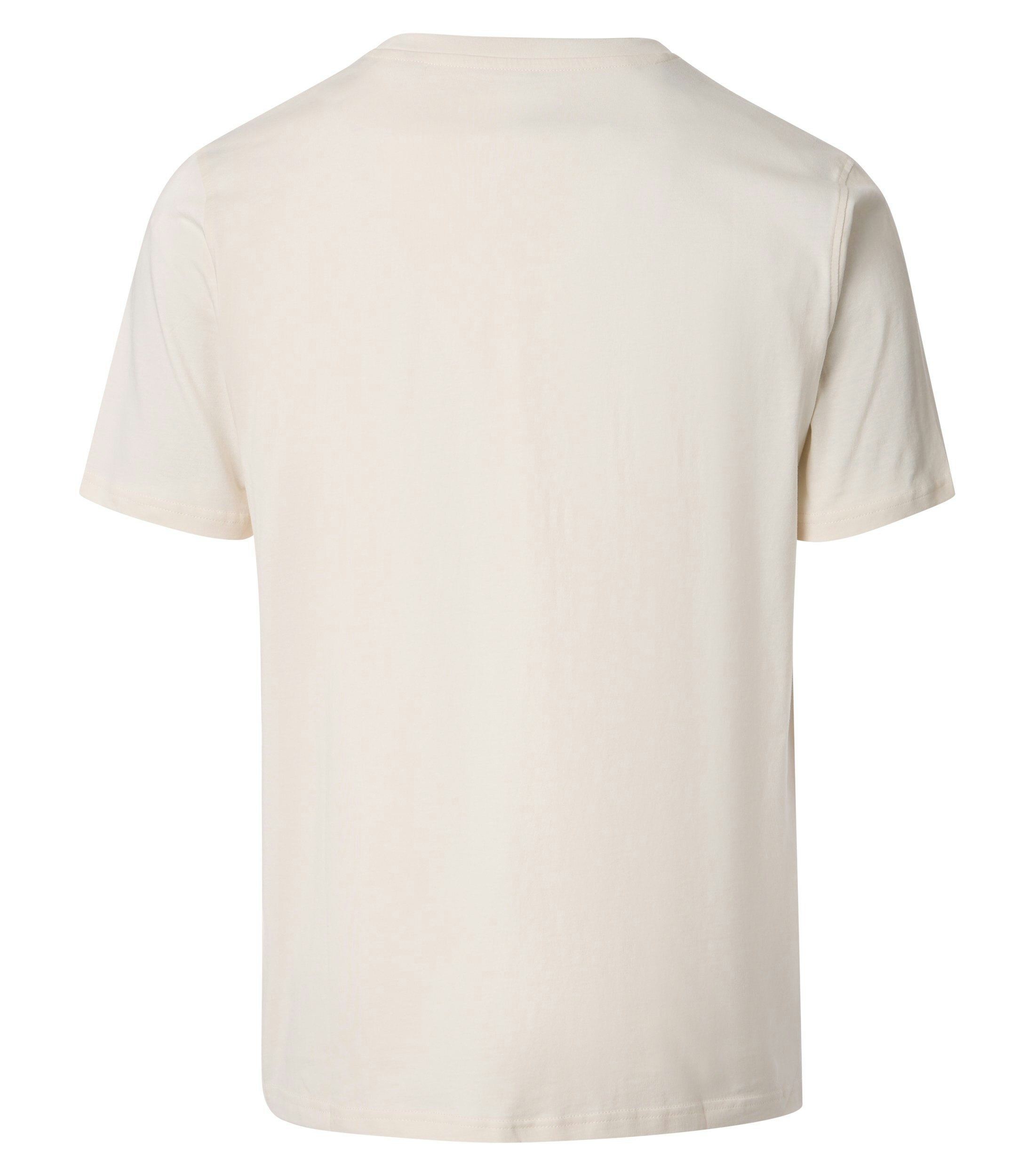 Ein T-Shirt im uni Muster in der Farbe Ivory