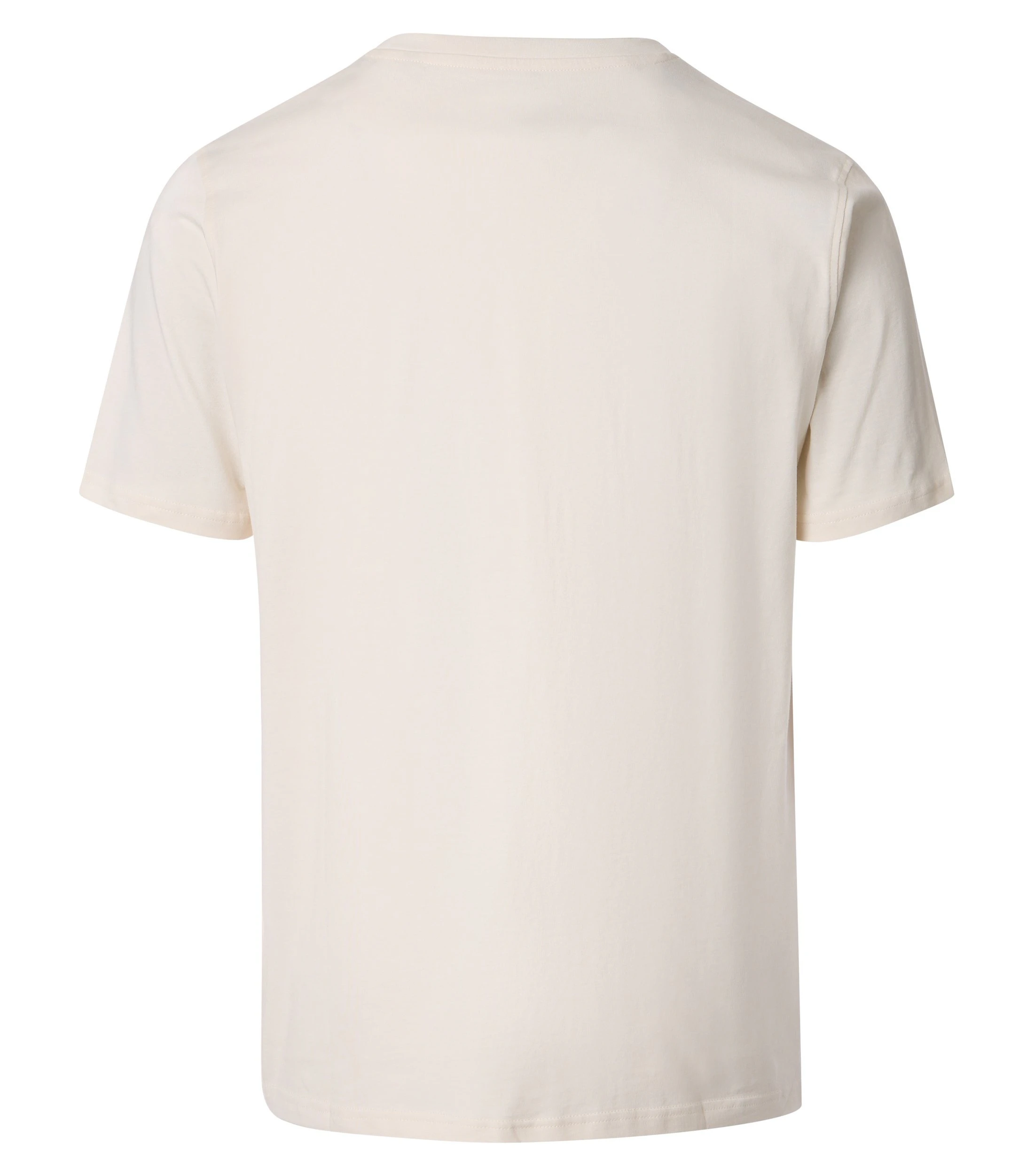 T-Shirt im unifarbenen Design in der Farbe Ivory