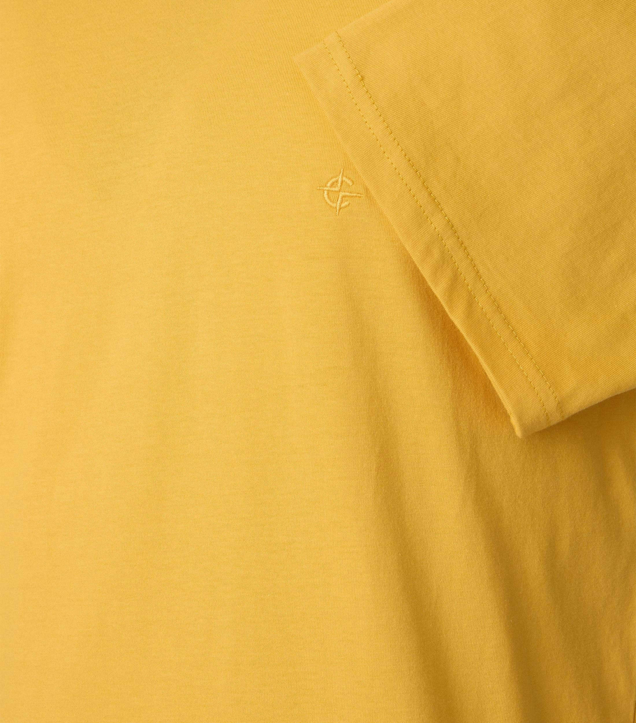 T-Shirt im unifarbenen Design in der Farbe Hellgelb