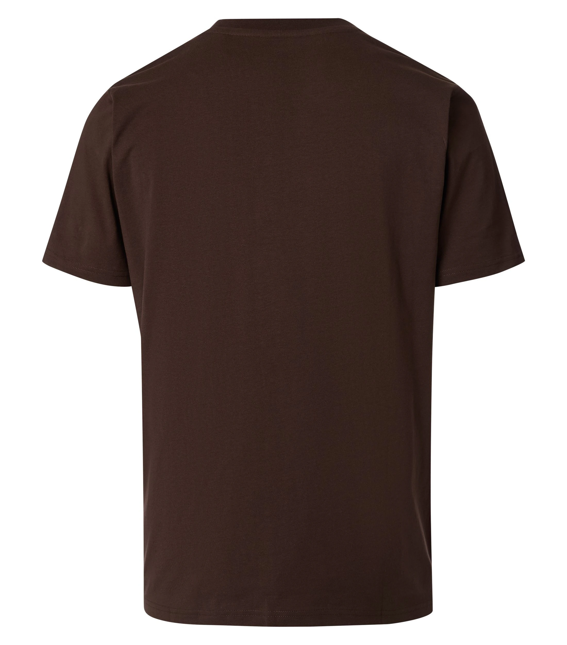 T-Shirt im unifarbenen Design in der Farbe Dunkelbraun