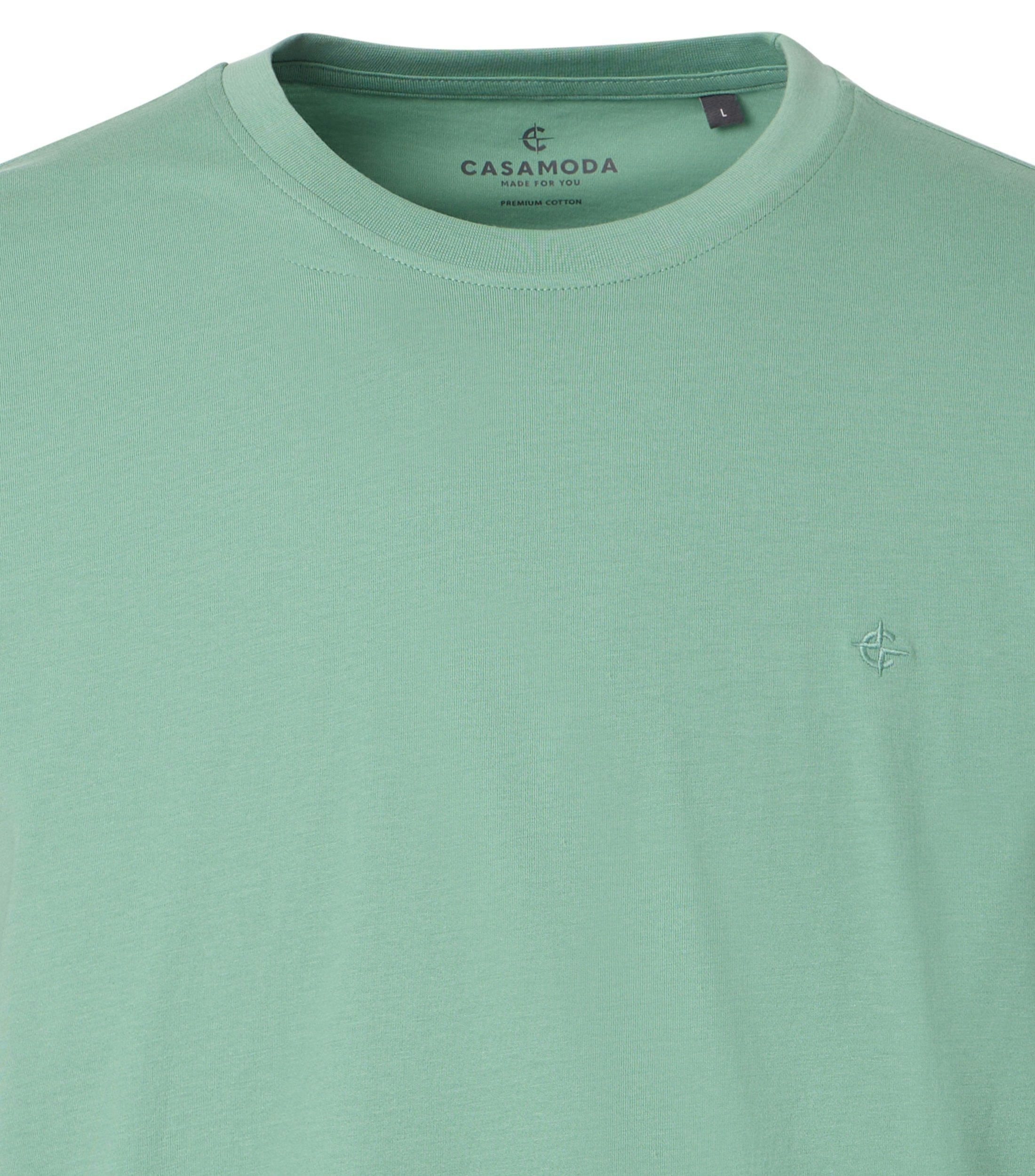 Ein T-Shirt im uni Muster in der Farbe Mint