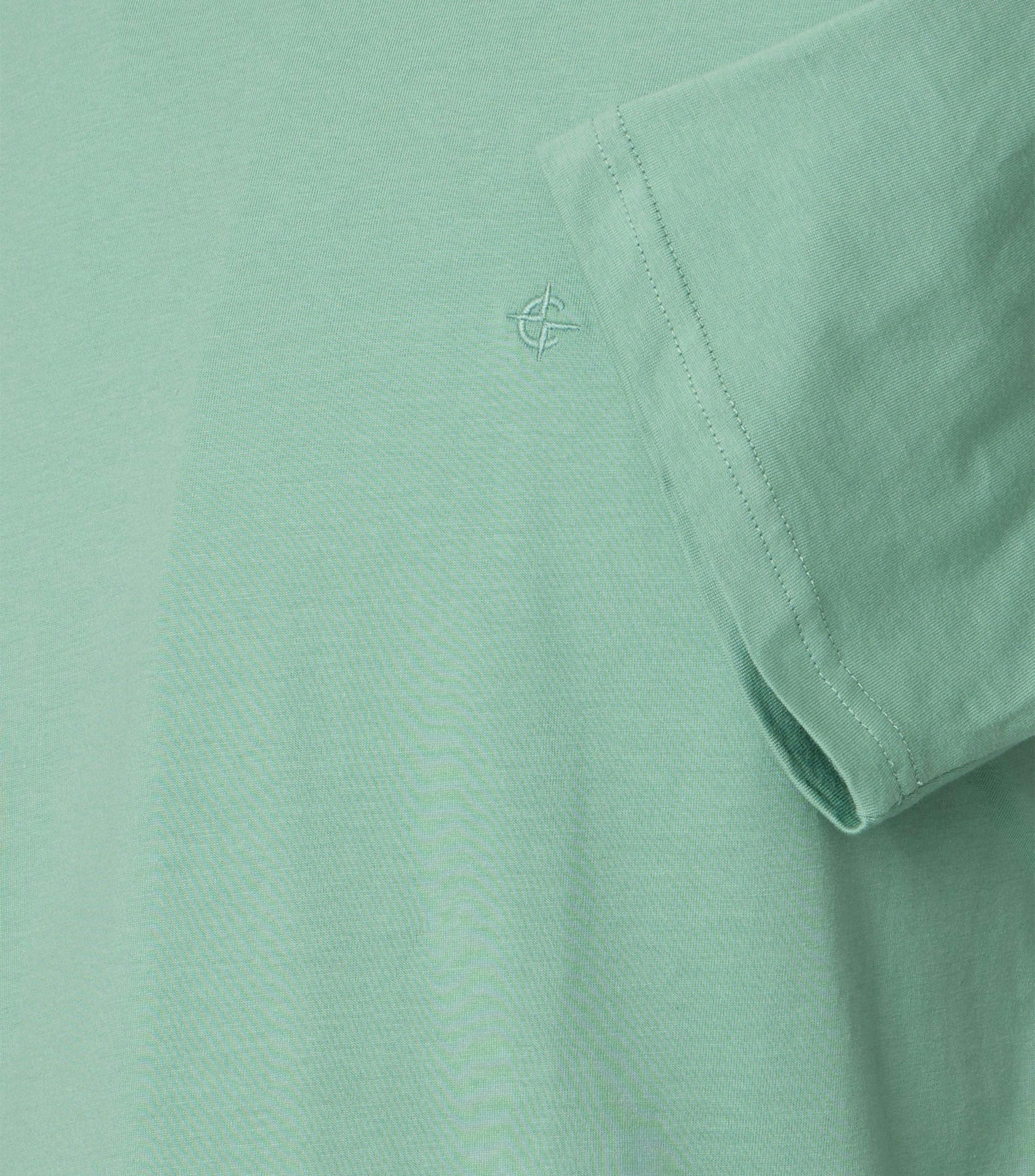 Ein T-Shirt im uni Muster in der Farbe Mint