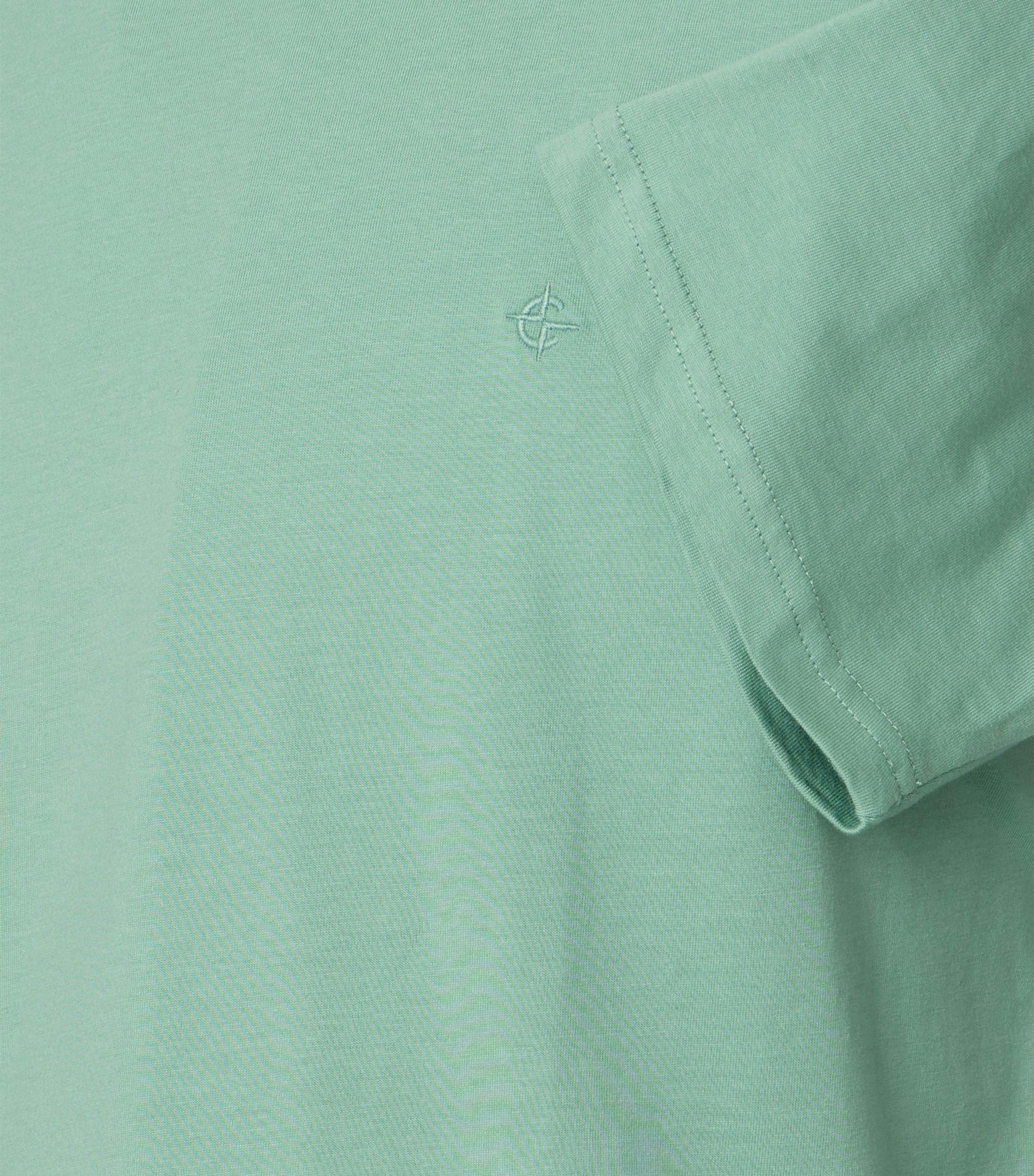 Ein T-Shirt im uni Muster in der Farbe Mint