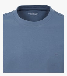 T-Shirt in helles Mittelblau - CASAMODA