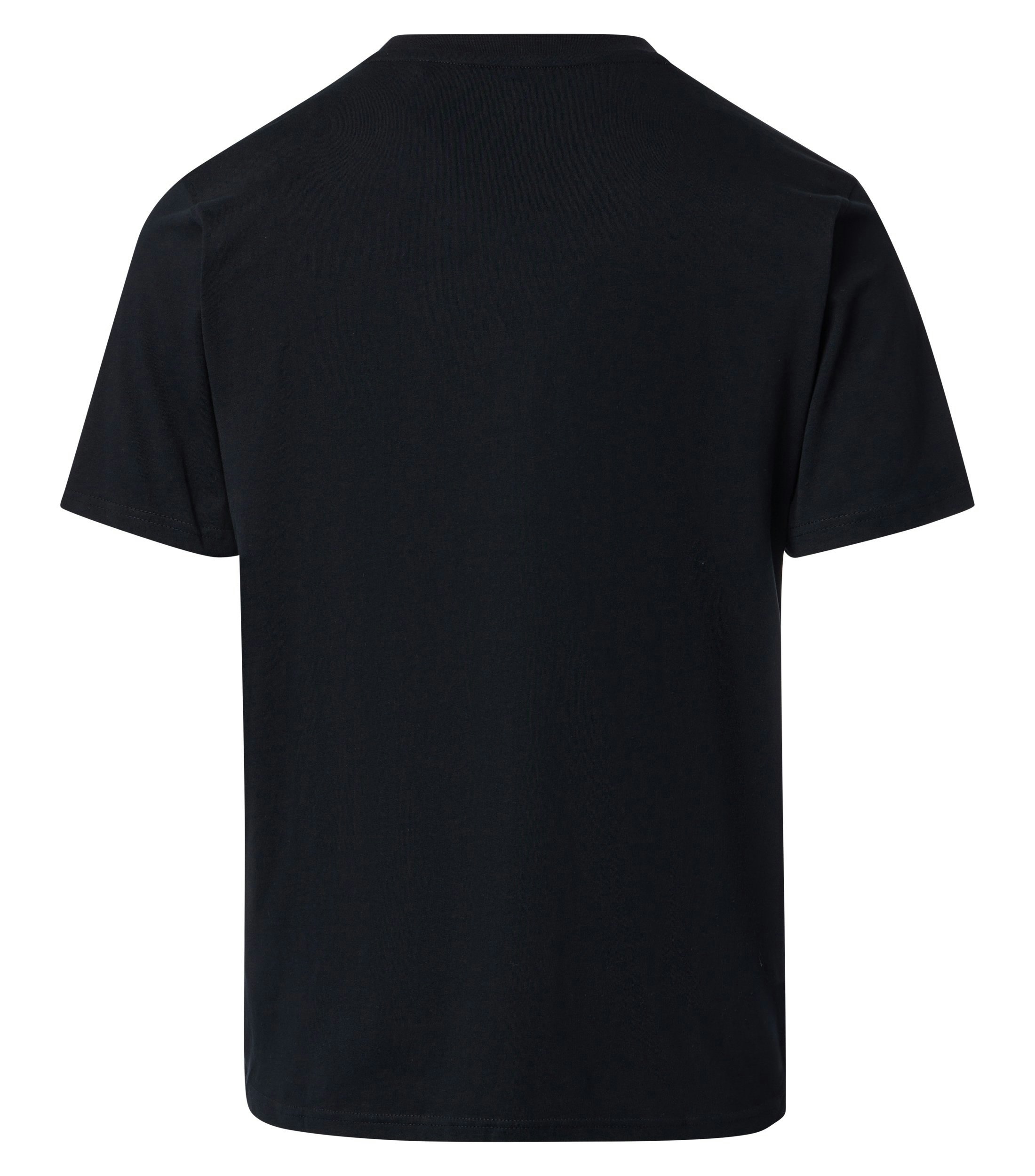 T-Shirt im unifarbenen Design in der Farbe Schwarz