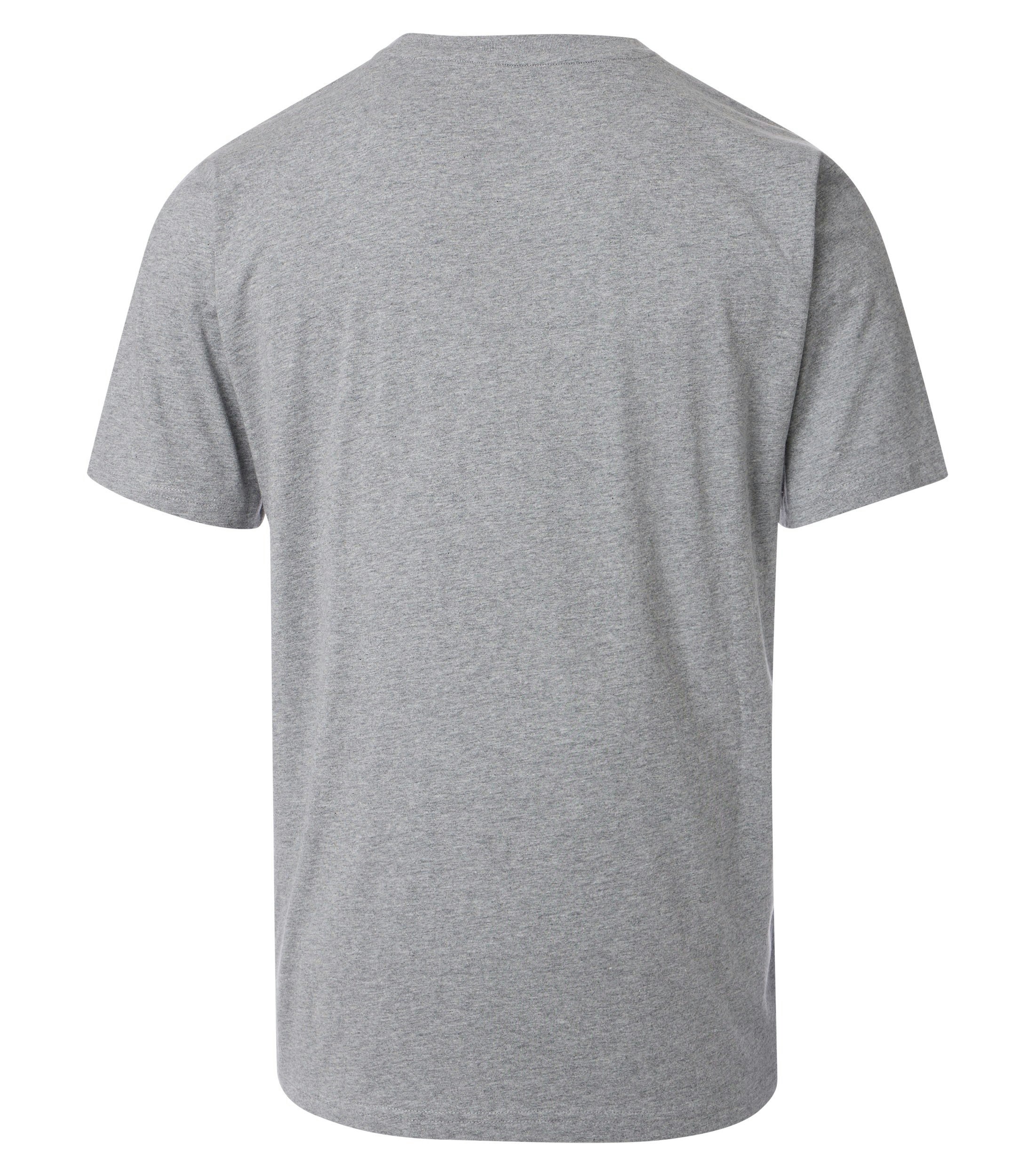 Ein T-Shirt im uni Muster in der Farbe Mittelgrau