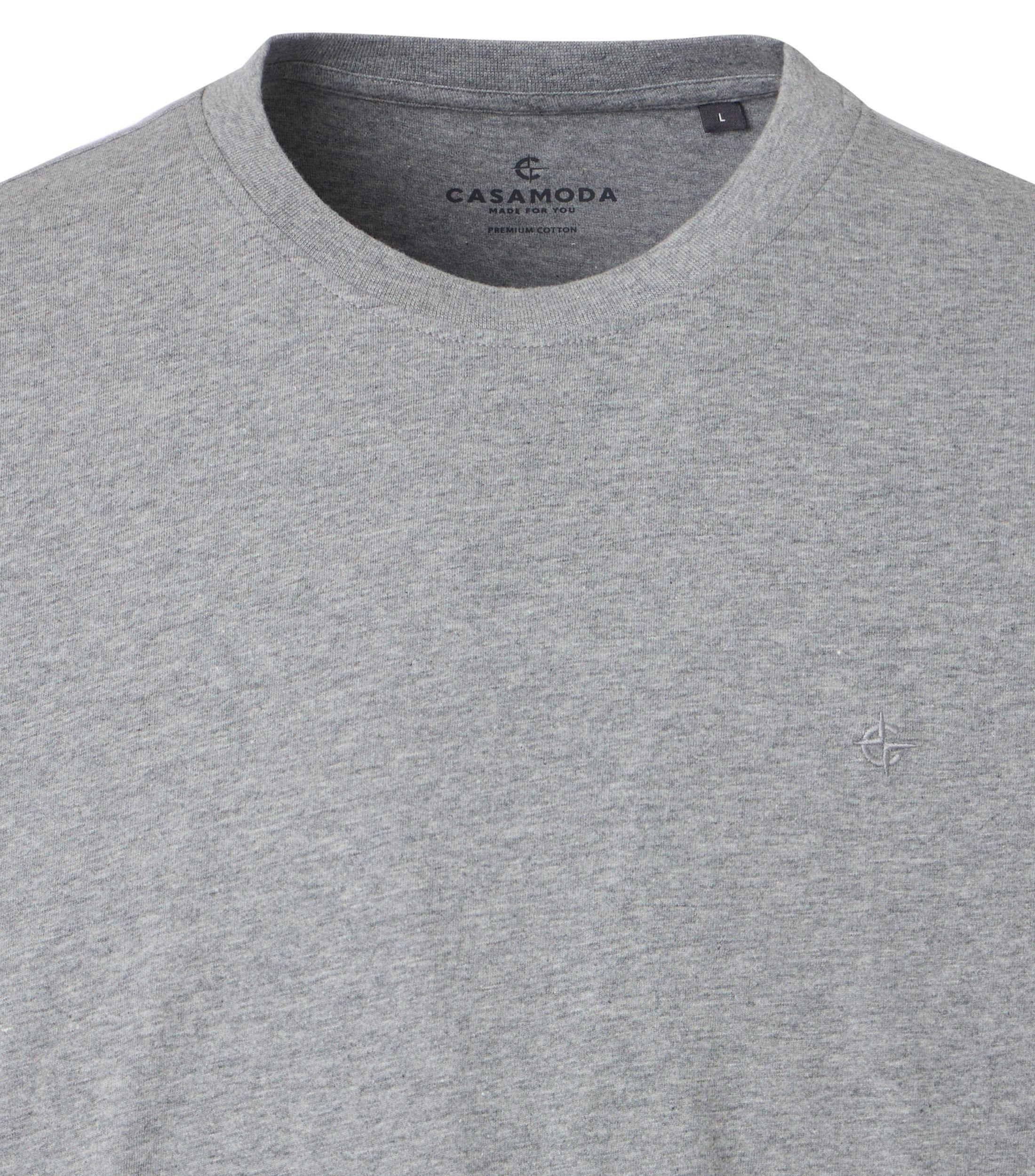 Ein T-Shirt im uni Muster in der Farbe Mittelgrau