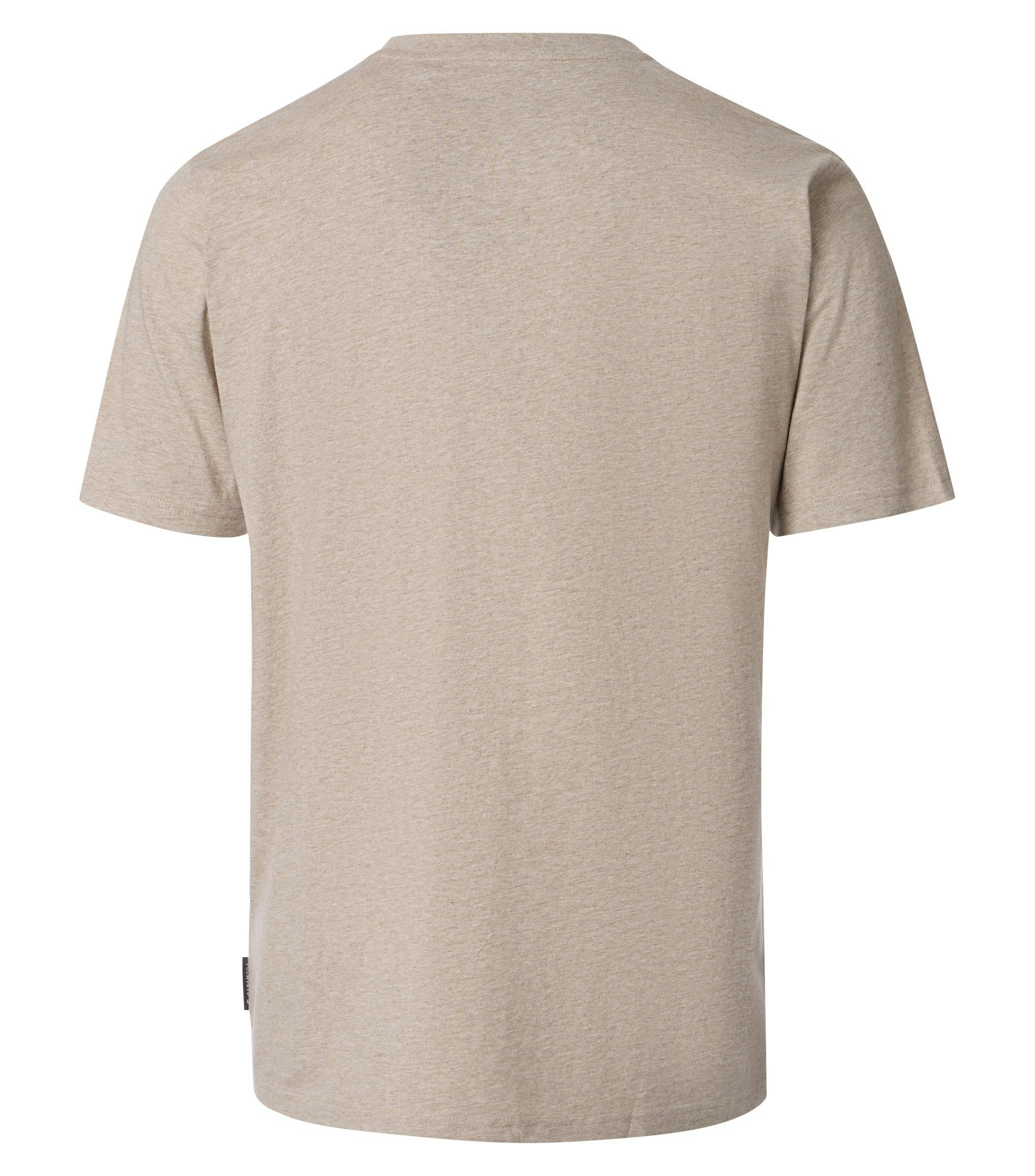 Ein T-Shirt im uni Muster in der Farbe Hellbraun