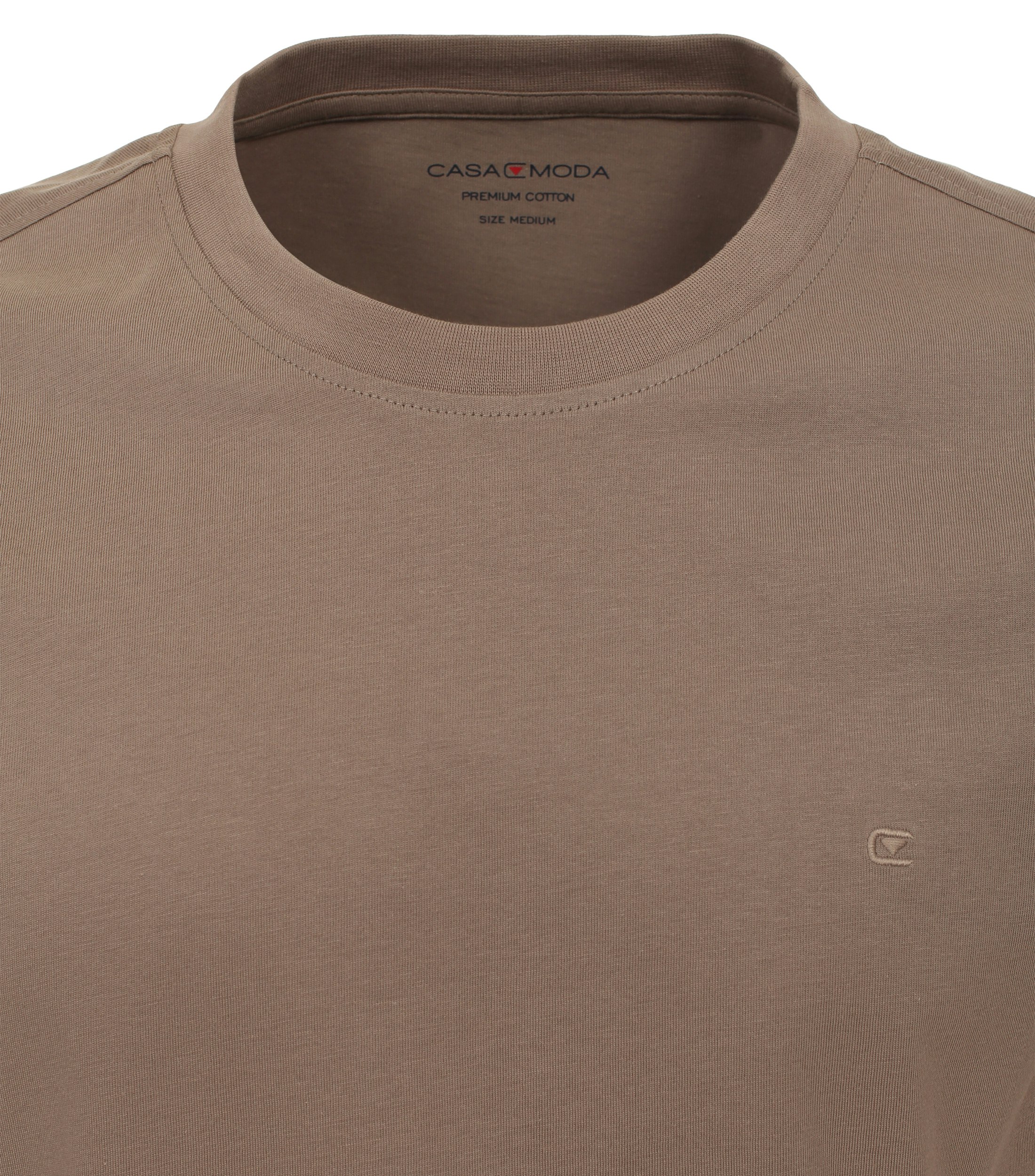 Casa Moda t-shirt effen rood normale fit katoen effen