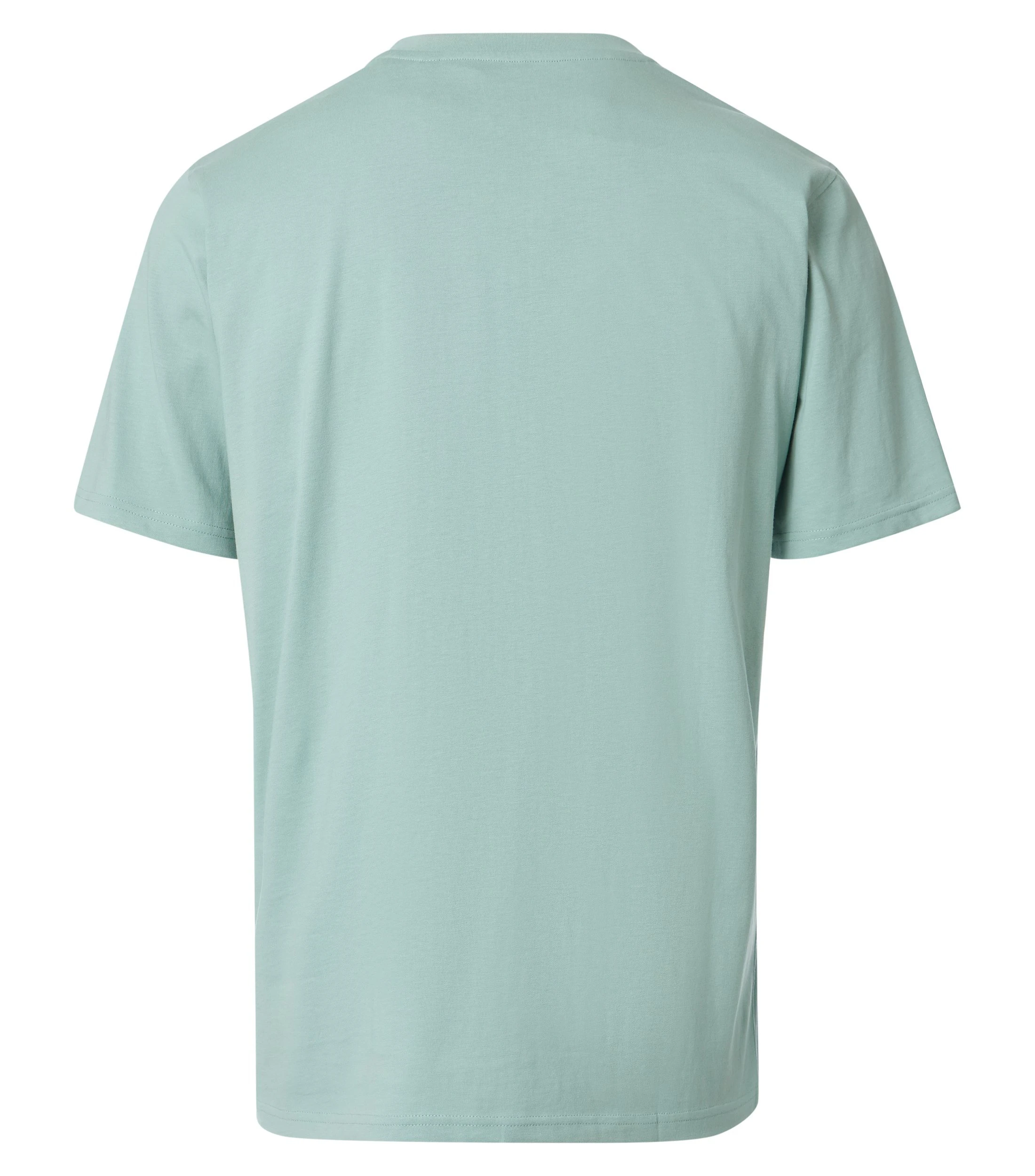 T-Shirt im unifarbenen Design in der Farbe Eukalyptus