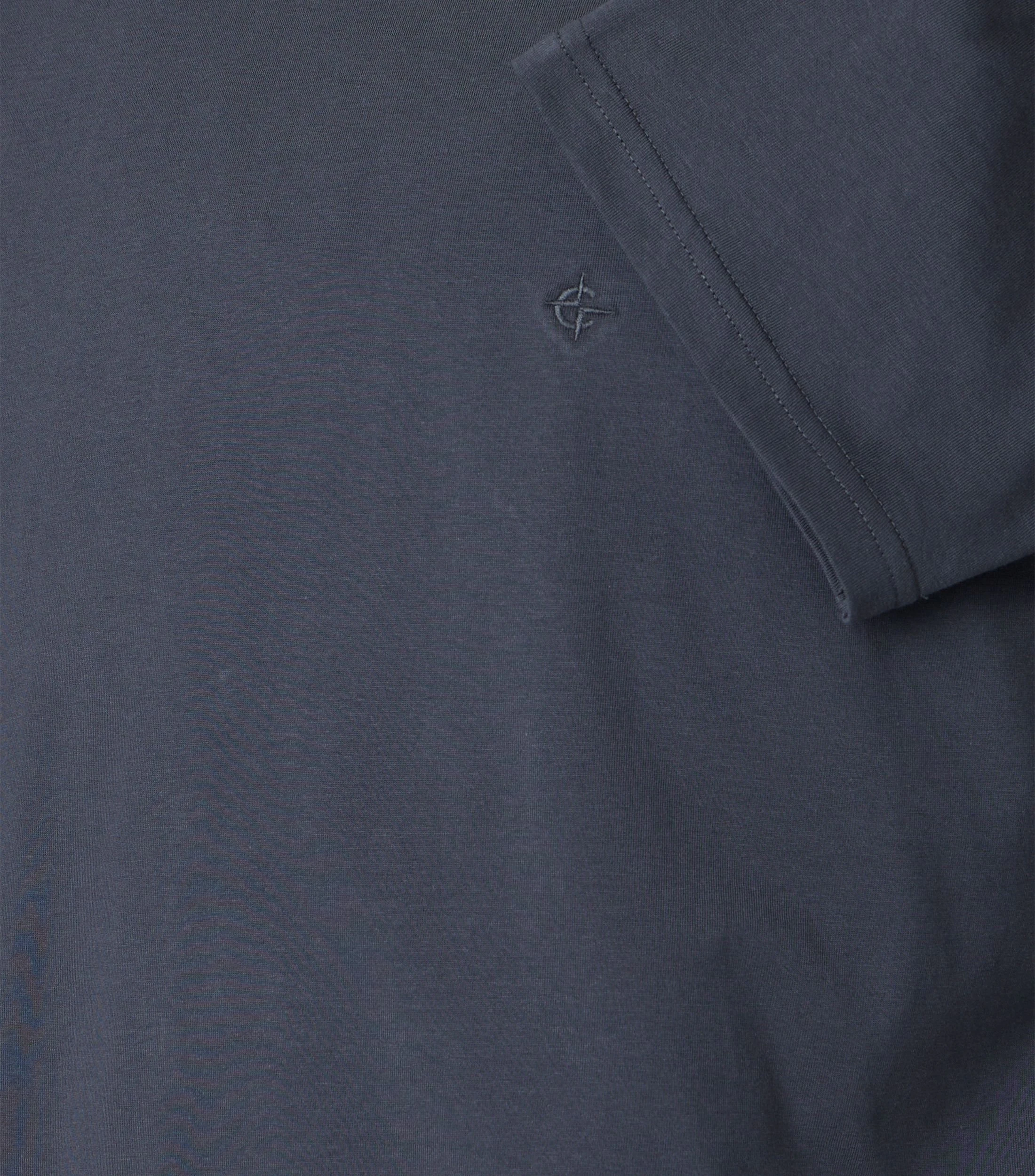 T-Shirt im unifarbenen Design in der Farbe Graphitgrau