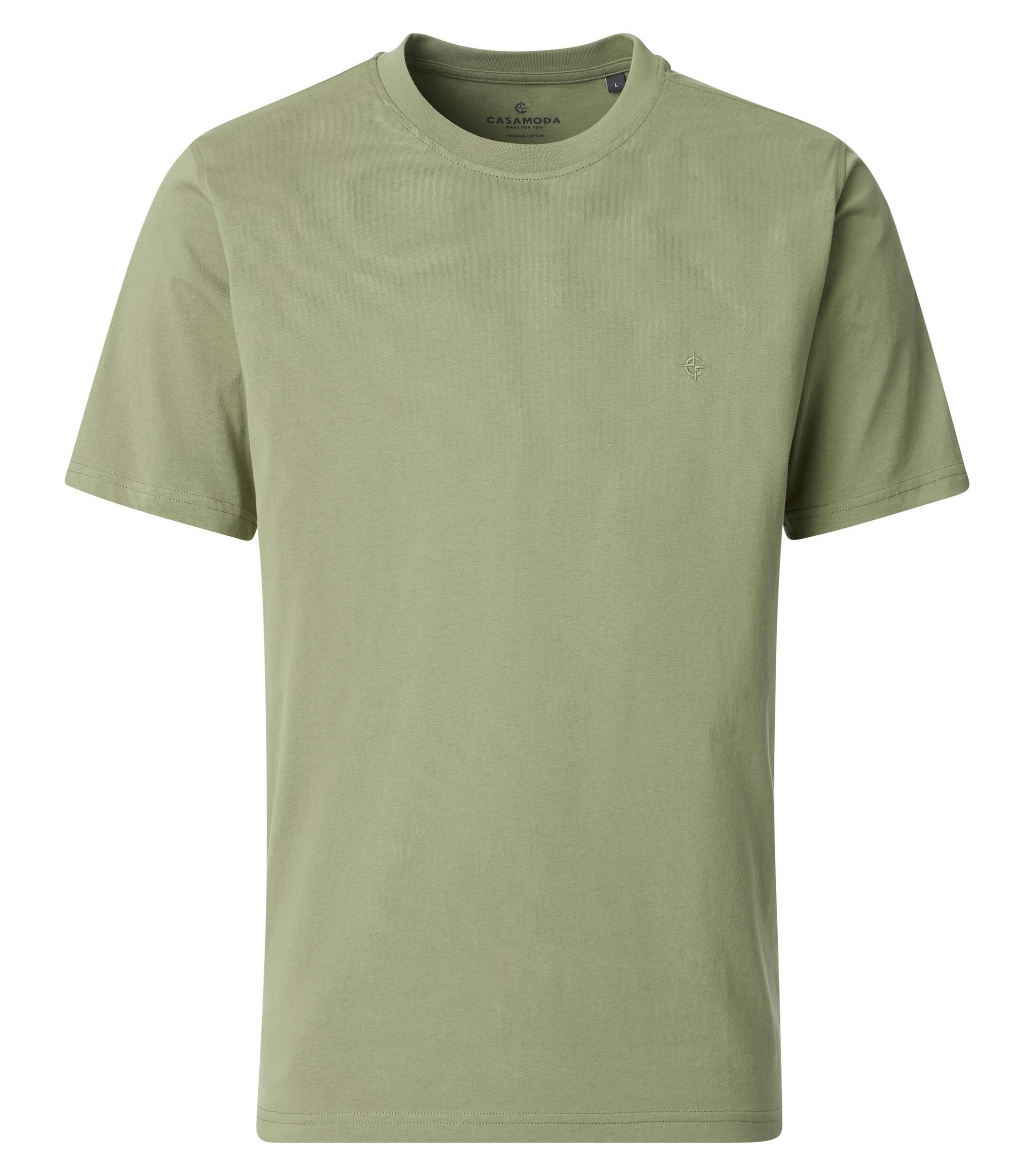 T-Shirt im unifarbenen Design in der Farbe Apfelgrün