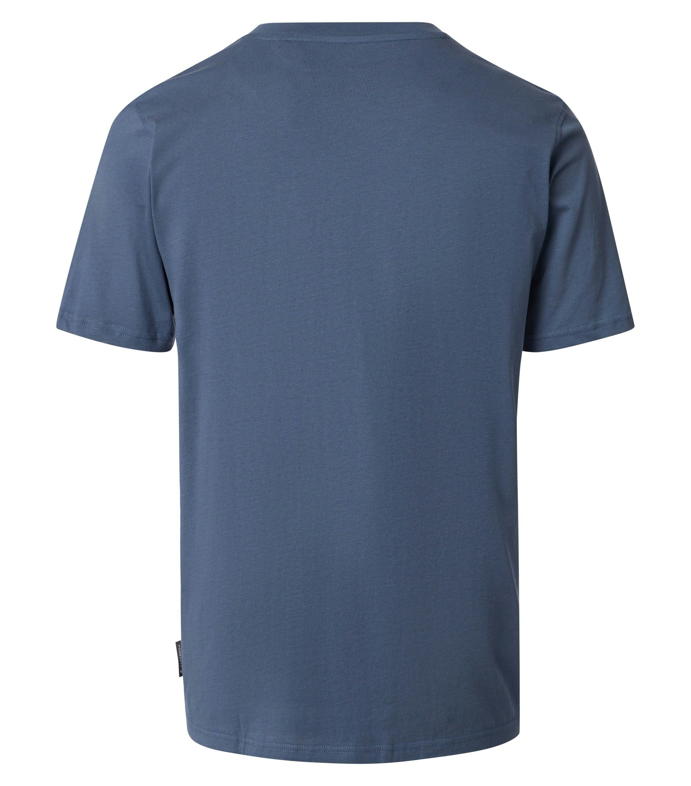 T-Shirt im unifarbenen Design in der Farbe Aquadunkelblau