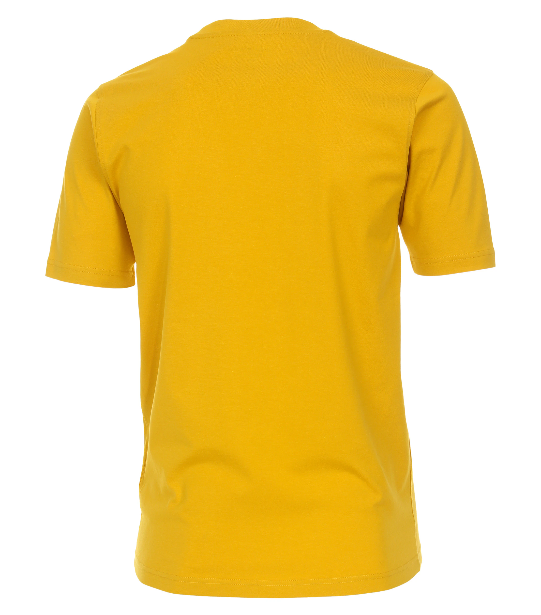 T-Shirt im unifarbenen Design in der Farbe Gelb