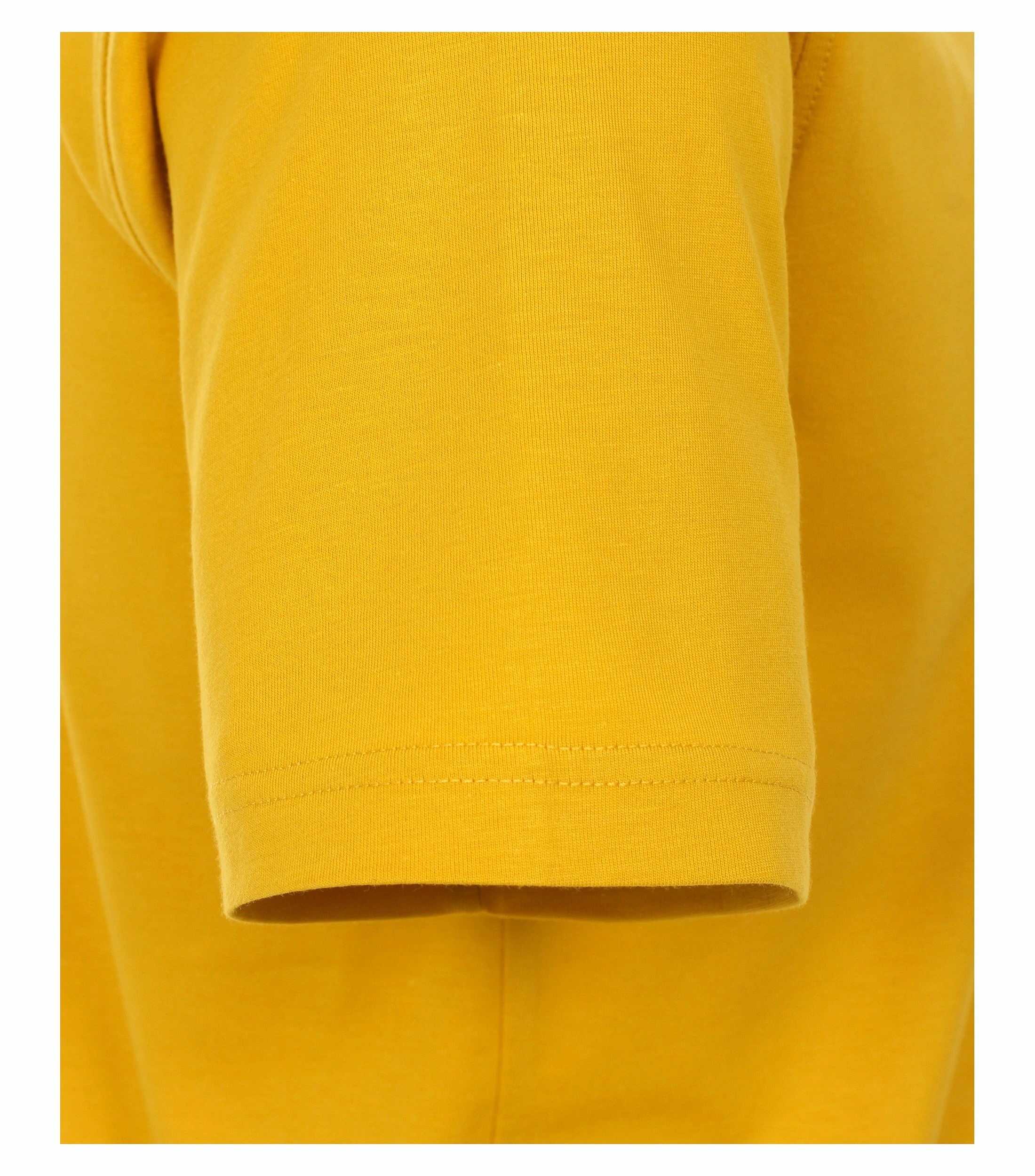 T-Shirt im unifarbenen Design in der Farbe Gelb