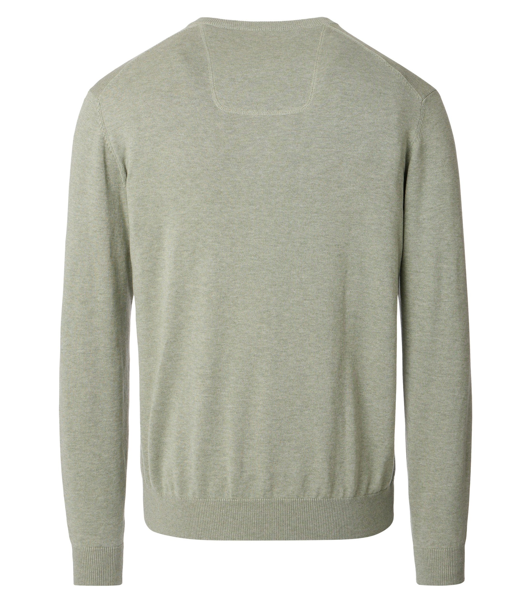 Ein Pullover im uni Muster in der Farbe Helltürkis