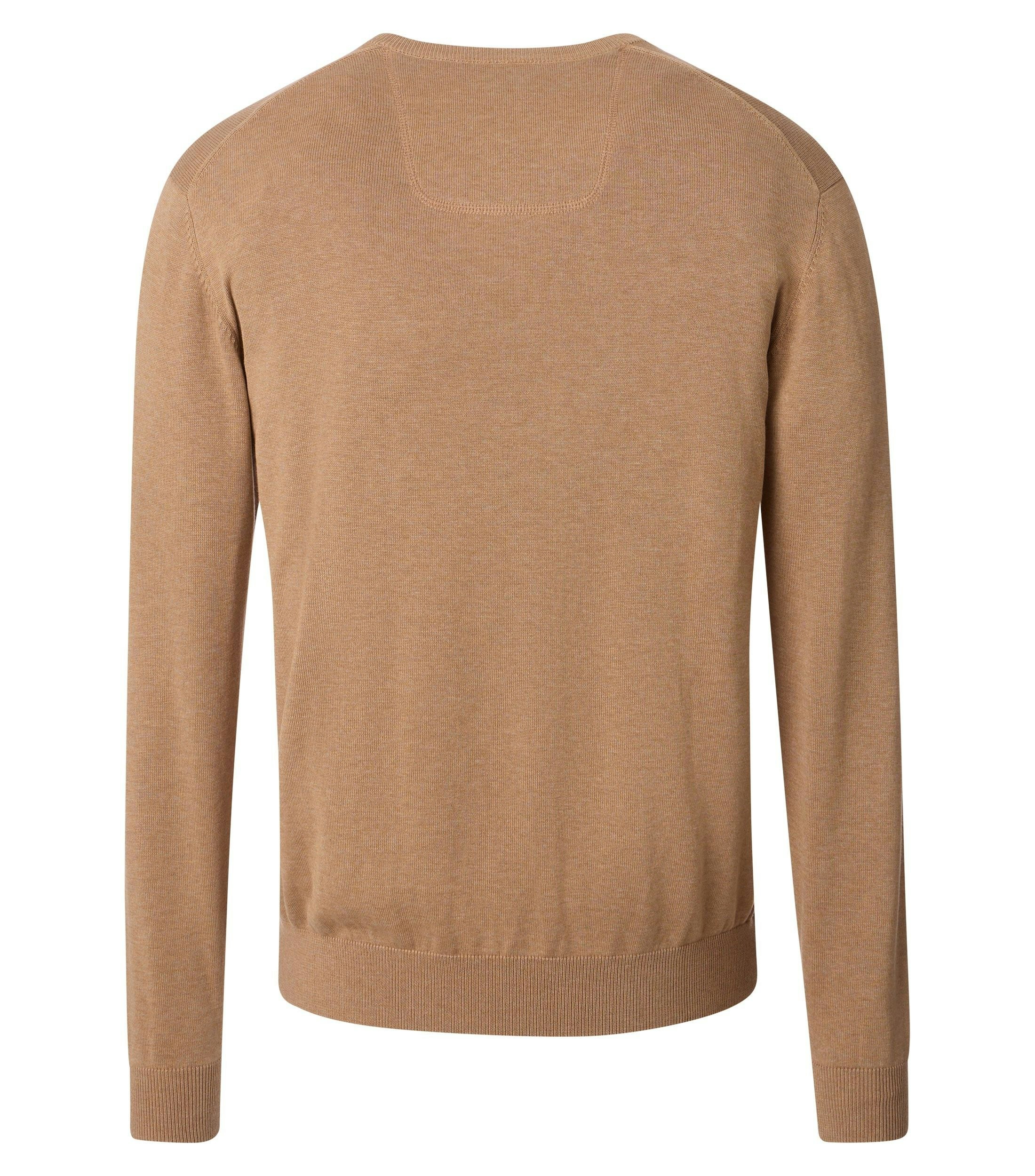 Ein Pullover im uni Muster in der Farbe Champagner Braun