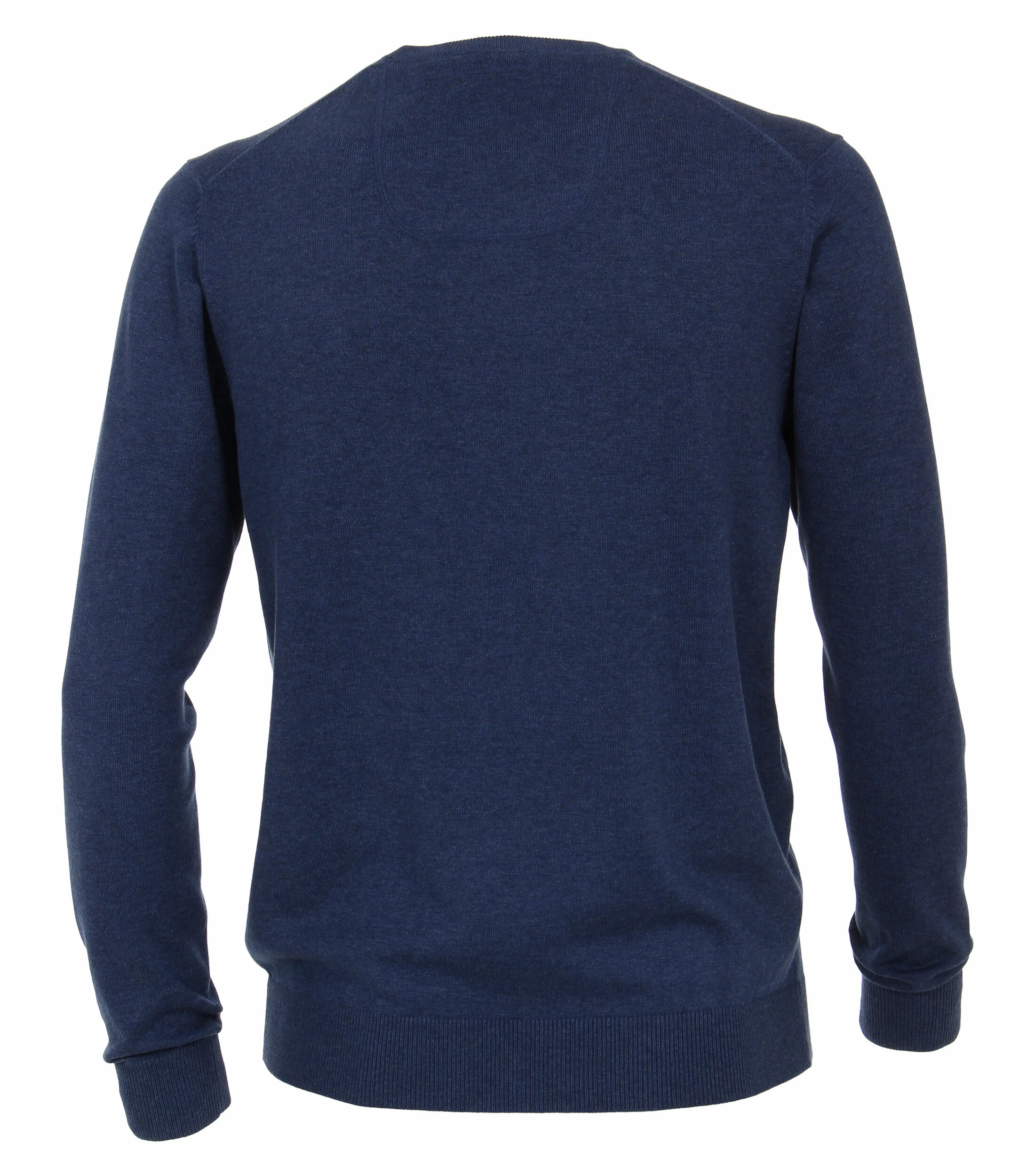 Pullover im unifarbenen Design in der Farbe dunkles Mittelblau