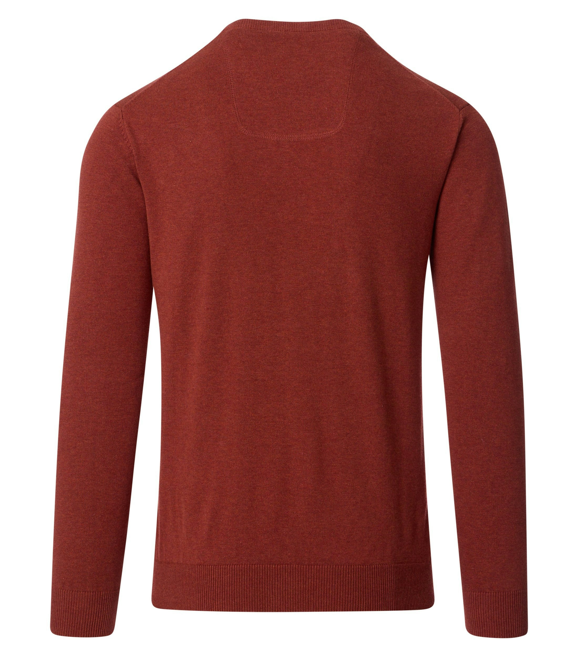 Pullover im unifarbenen Design in der Farbe Dunkelorange