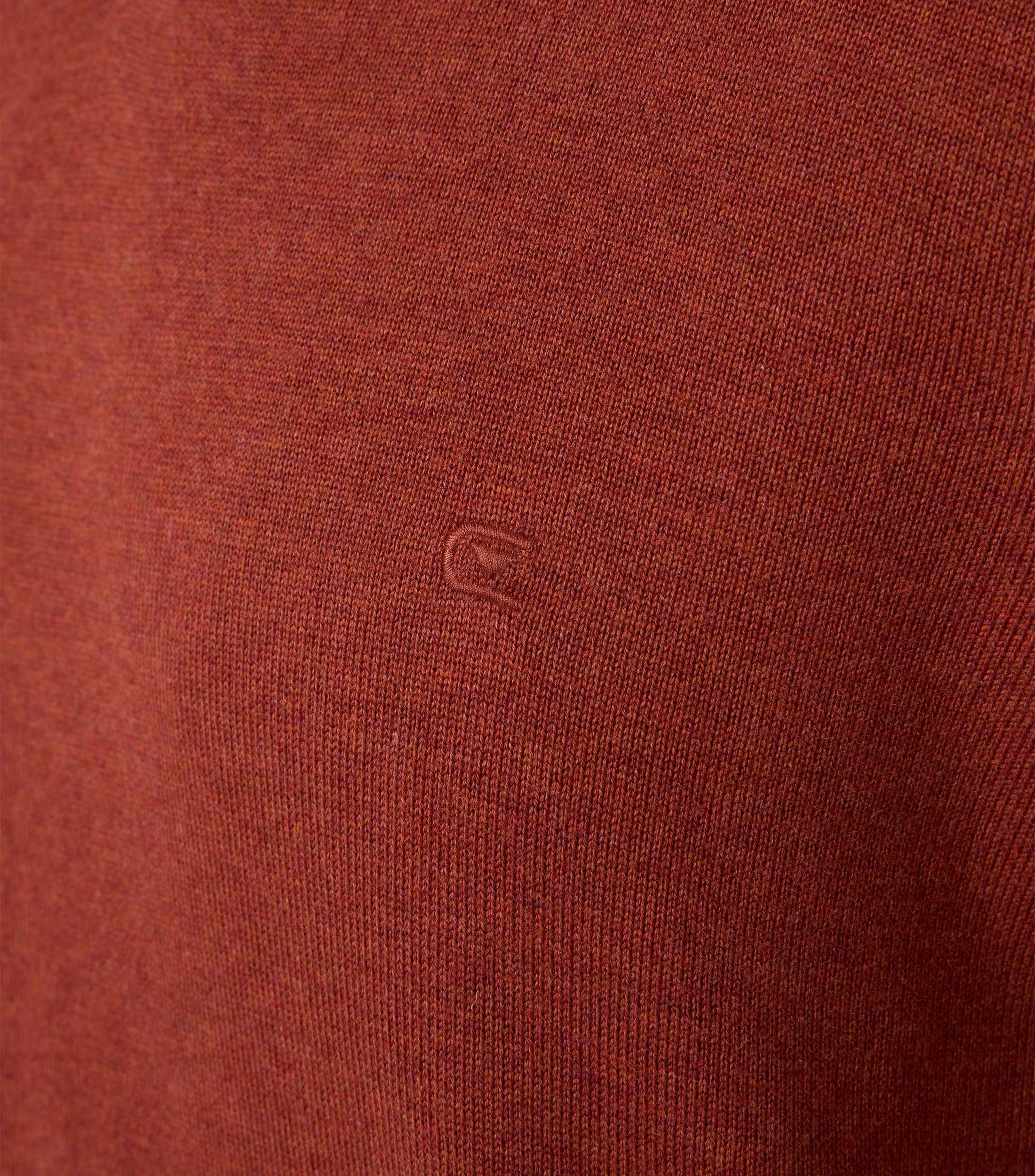 Pullover im unifarbenen Design in der Farbe Dunkelorange