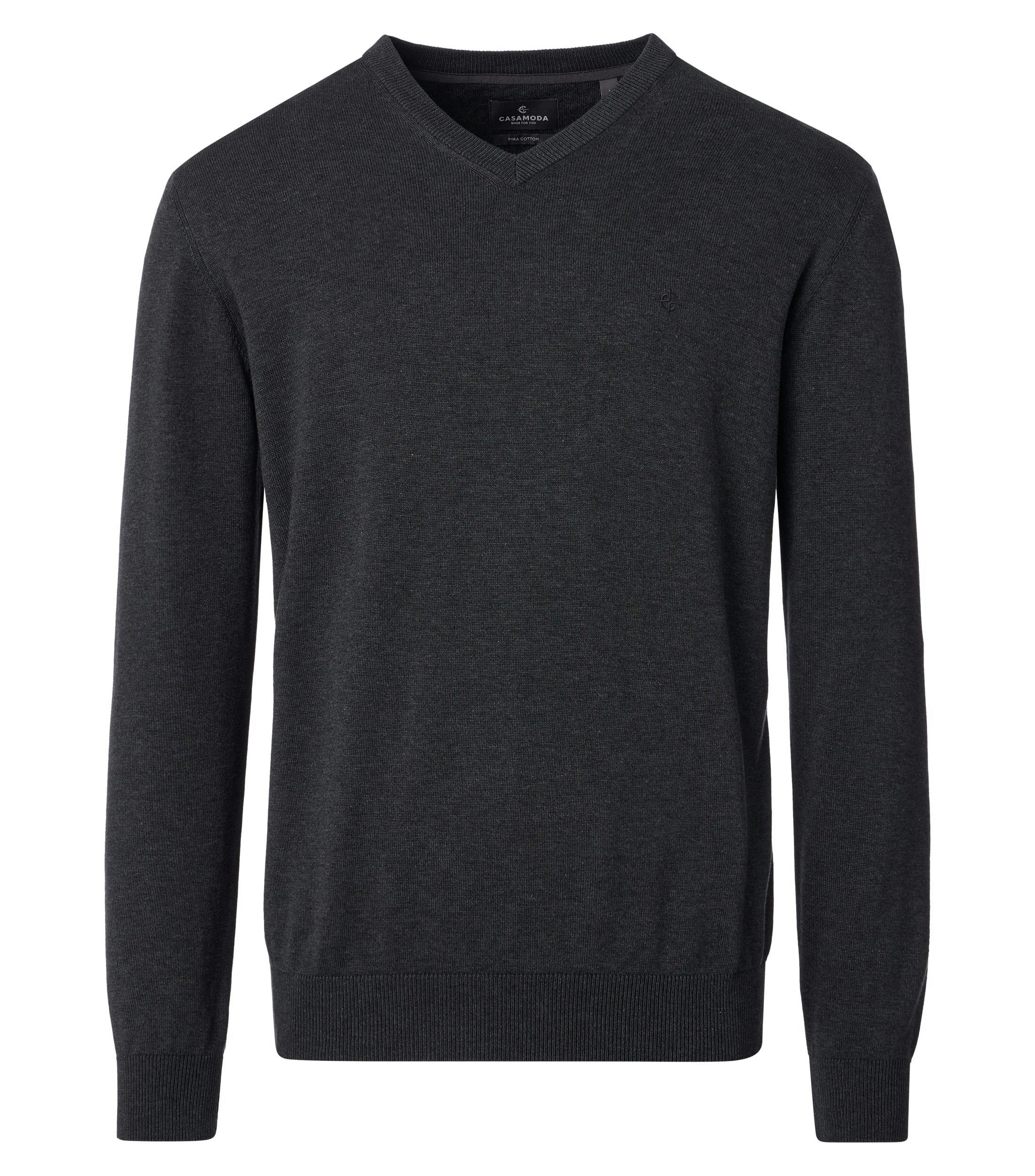 Pullover im unifarbenen Design in der Farbe Anthrazit