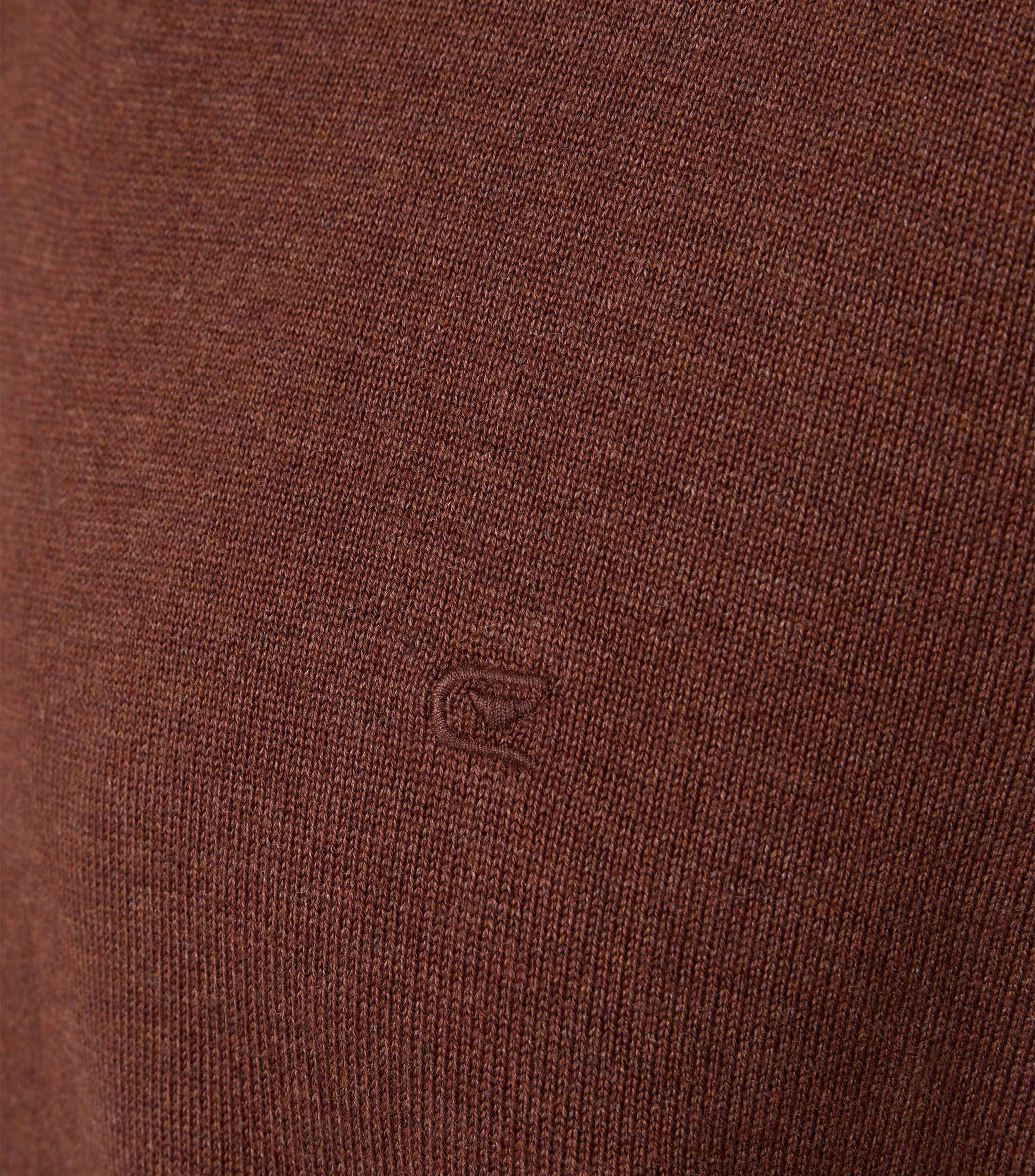 Pullover im unifarbenen Design in der Farbe Dunkelorange(496)