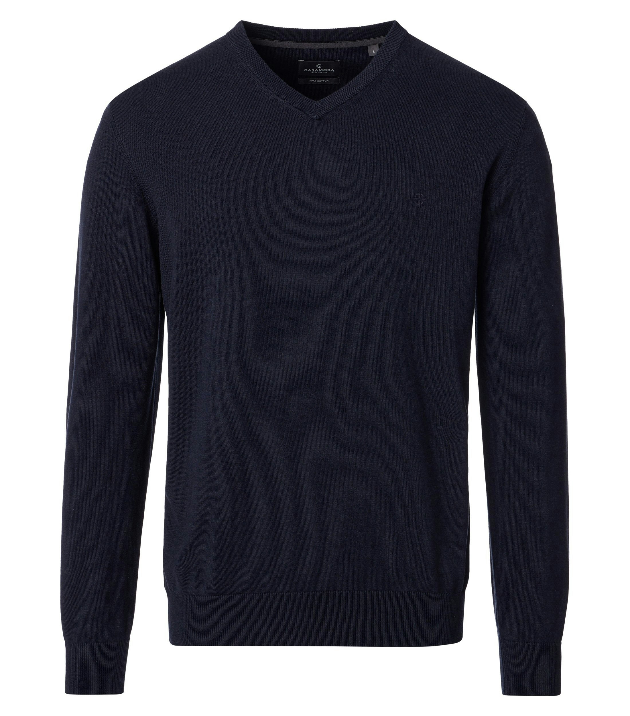 Pullover im unifarbenen Design in der Farbe Dunkelblau