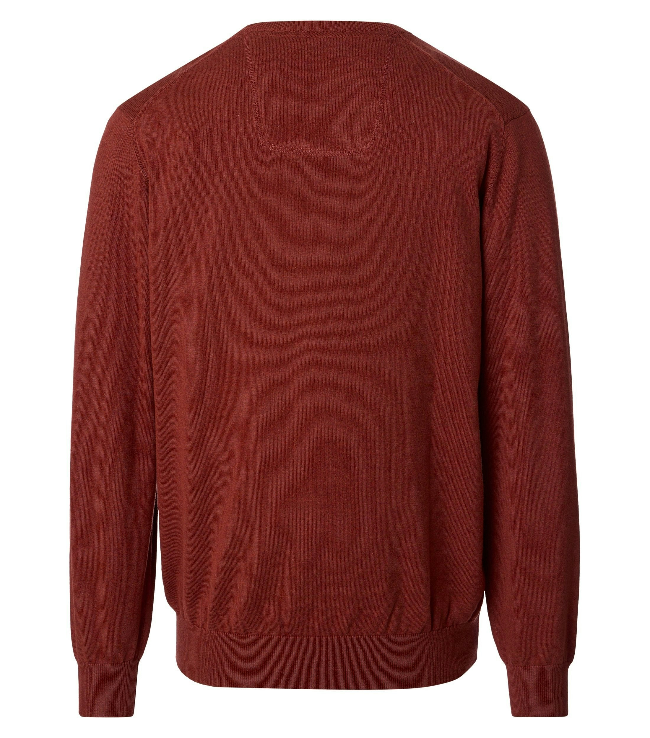 Pullover im unifarbenen Design in der Farbe Rubinrot