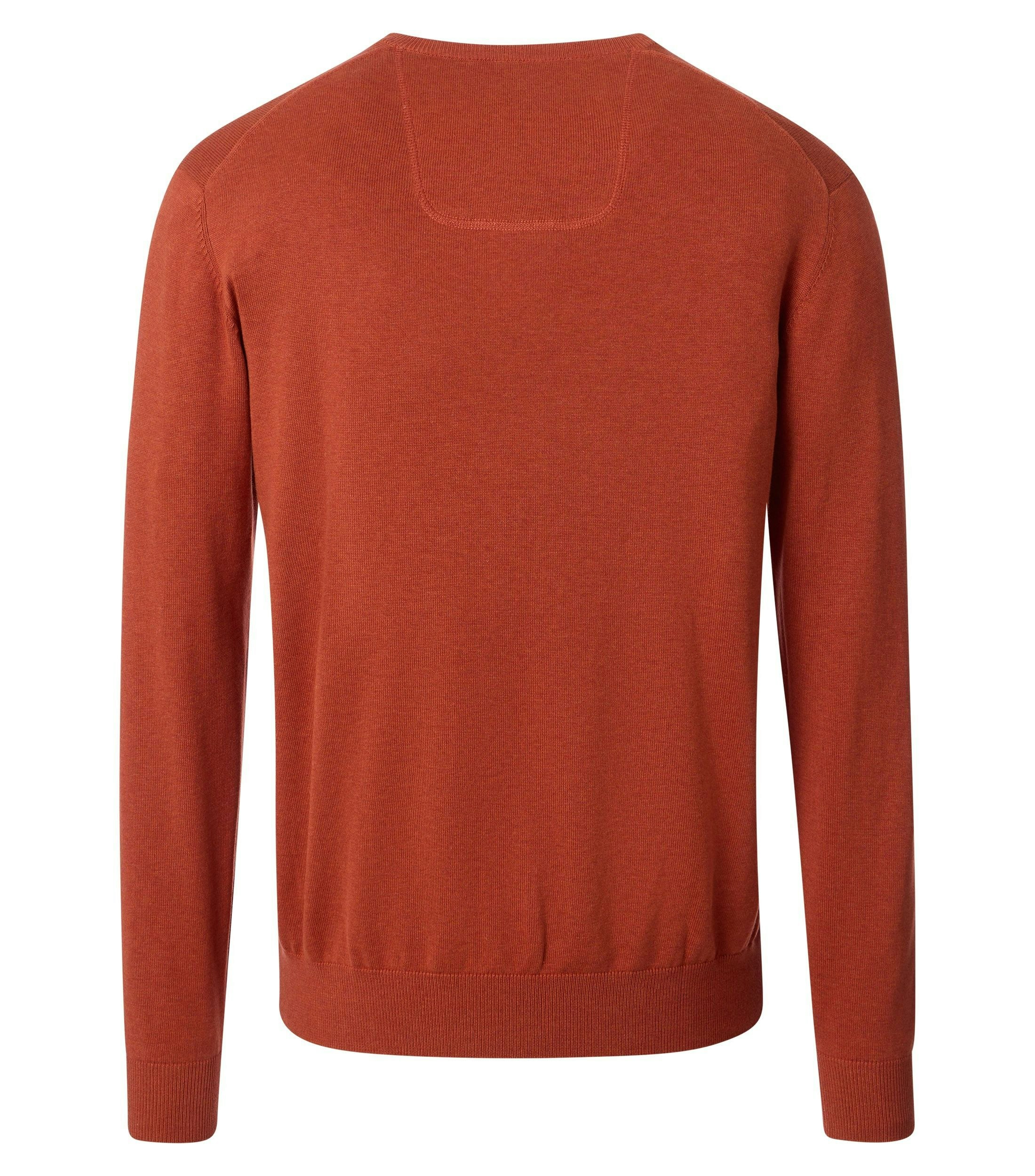 Ein Pullover im uni Muster in der Farbe Orange